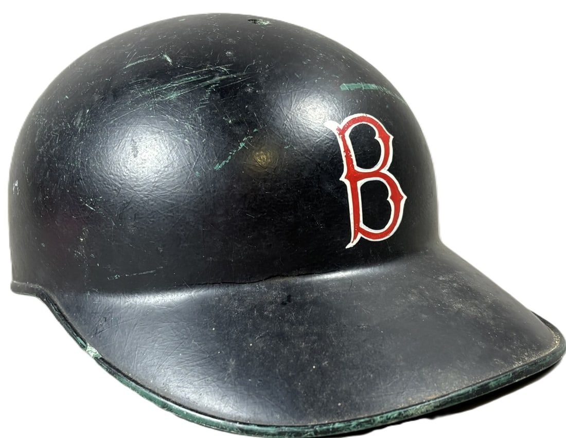 Boston Red Sox Original American Baseball Cap Batting Helmet 7 5/8: Great original Boston Red Sox game used, team issued American Baseball Cap 7 5/8 Batting Helmet. No recognizeable player notations or numbers. See all photos. PLEASE NOTE WE OFFER IN HOUSE SHIPPING &