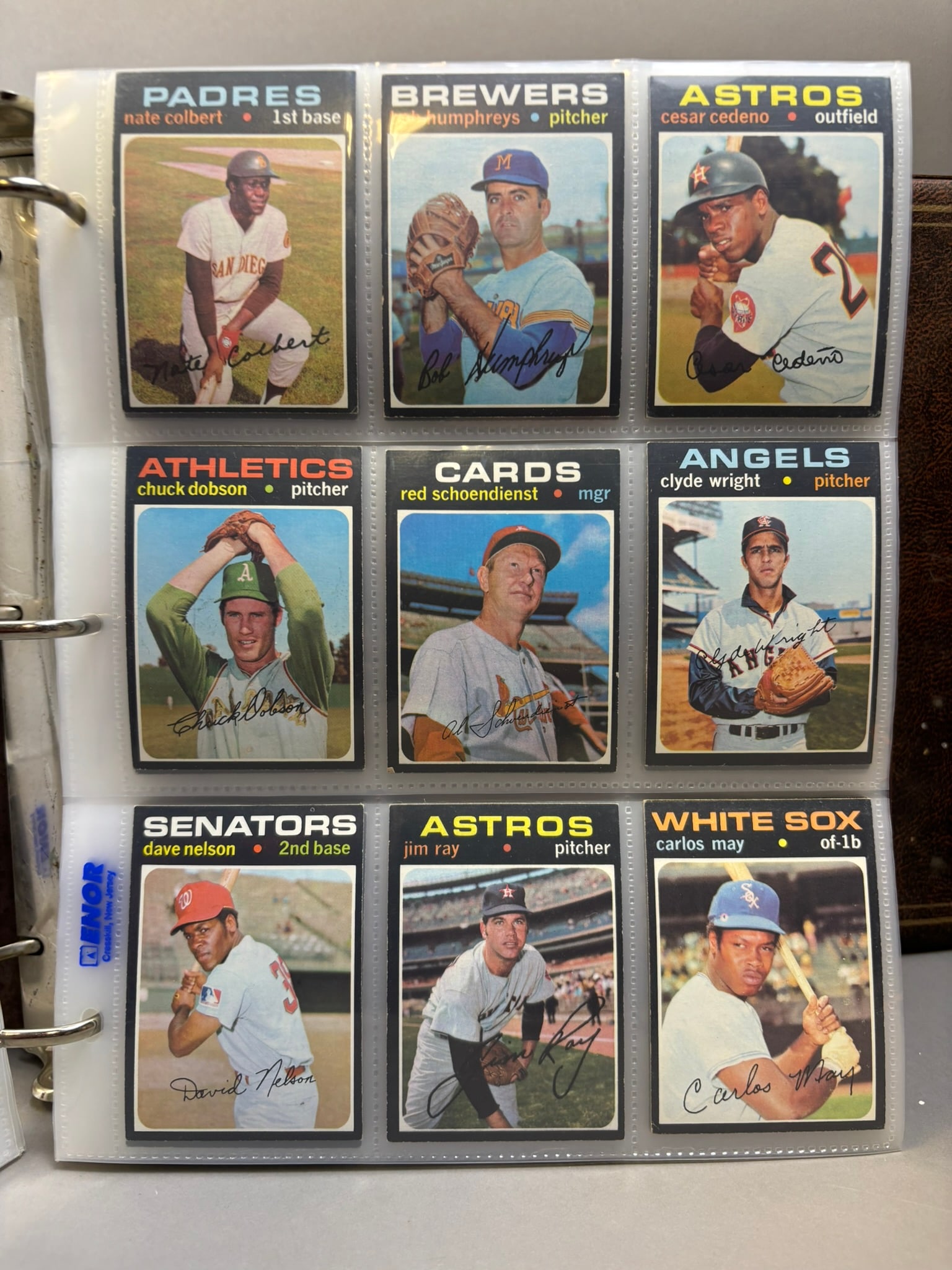 1971 Topps Baseball Card Partial Complete Set VG-EX Condition - 19