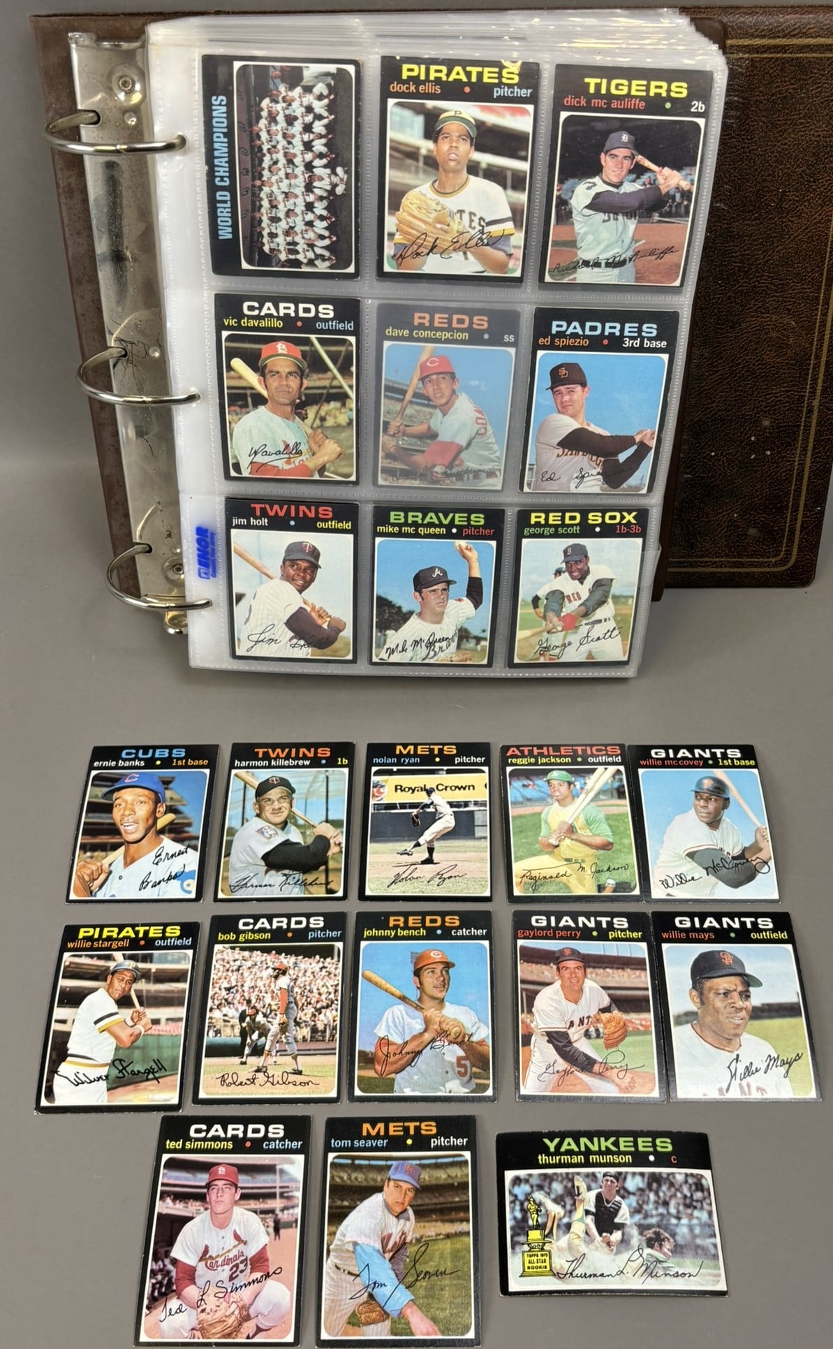 1971 Topps Baseball Card Partial Complete Set VG-EX Condition