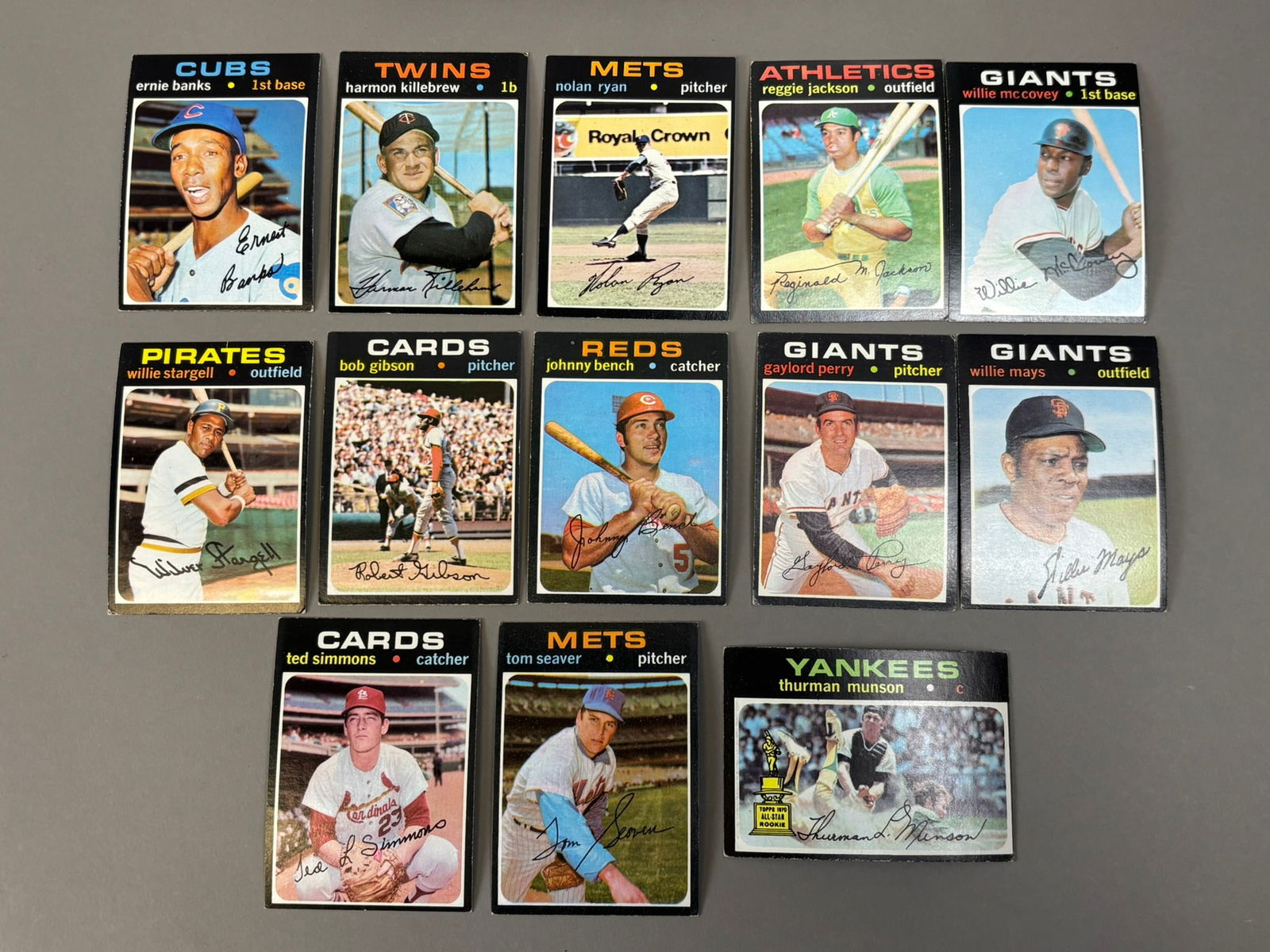 1971 Topps Baseball Card Partial Complete Set VG-EX Condition - 2