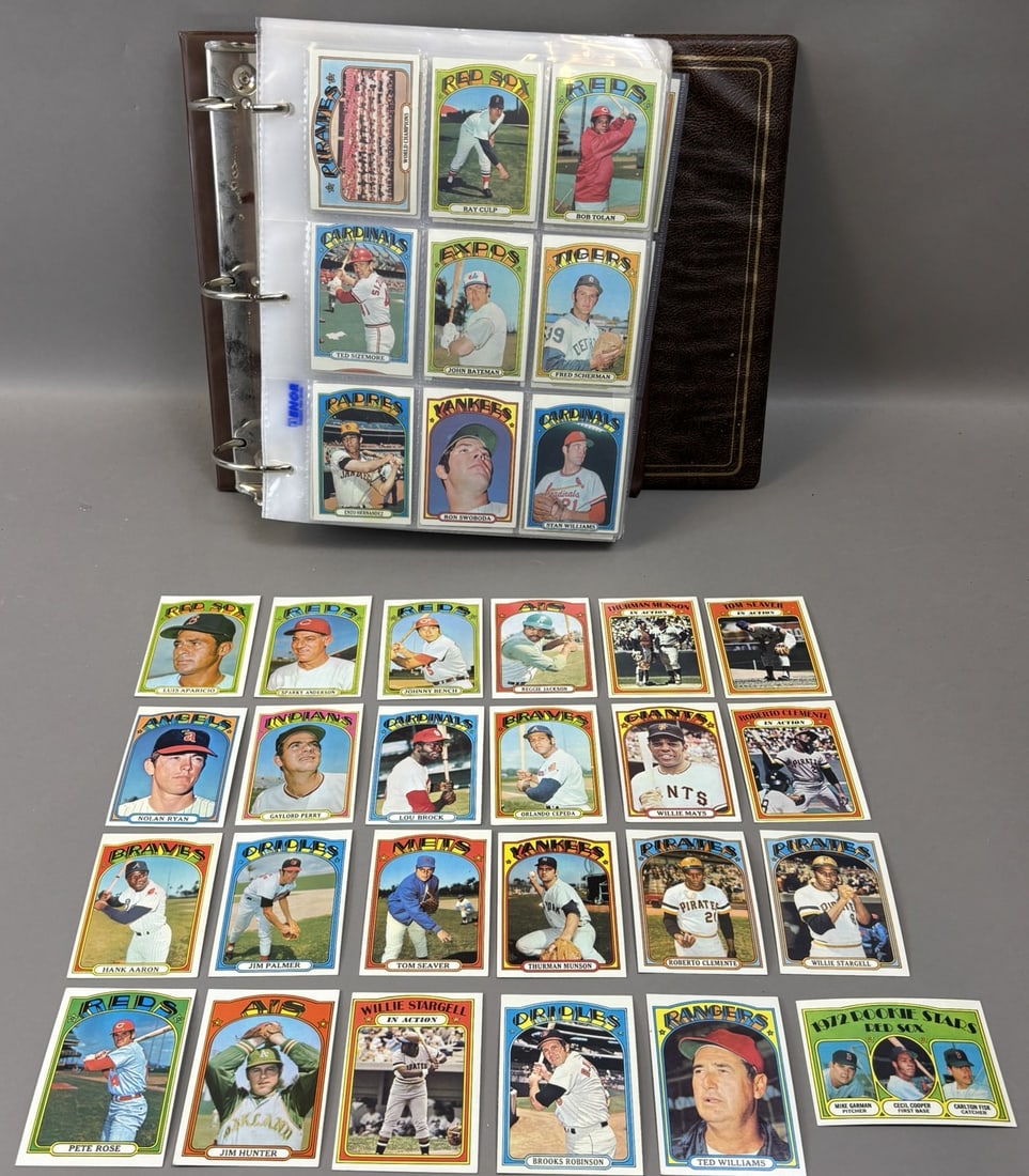 1972 Topps Partial Baseball Card Set w/ NM+ Fisk RC #79 Munson #309 Clemente #441 Ryan #595: Missing the following: 191 280 482 540 567 568 576 600 603 629 631 640 653 657 660-663 665-668 670 672 673 675 677-690 692-700 703-711 713-720 723 724 726-728 730-736 738-741 743 744 747-762 764-768 7