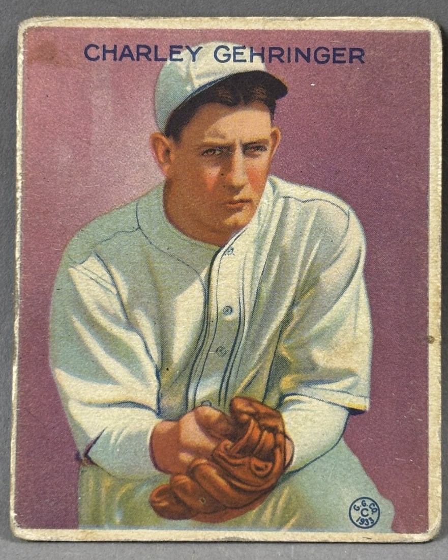 1933 Goudey #222 Charley Gehringer VG Ungraded Photos - SGC Submission 12.18.25: SGC Submission 12.18.25 - Waiting On Grading PLEASE NOTE WE OFFER IN HOUSE SHIPPING & HAVE BIDDING AVAILABLE ON OUR OWN WEBSITE! If you win on LIVE AUCTIONEERS, please click "SELF ARRANGED SHIPPING" w