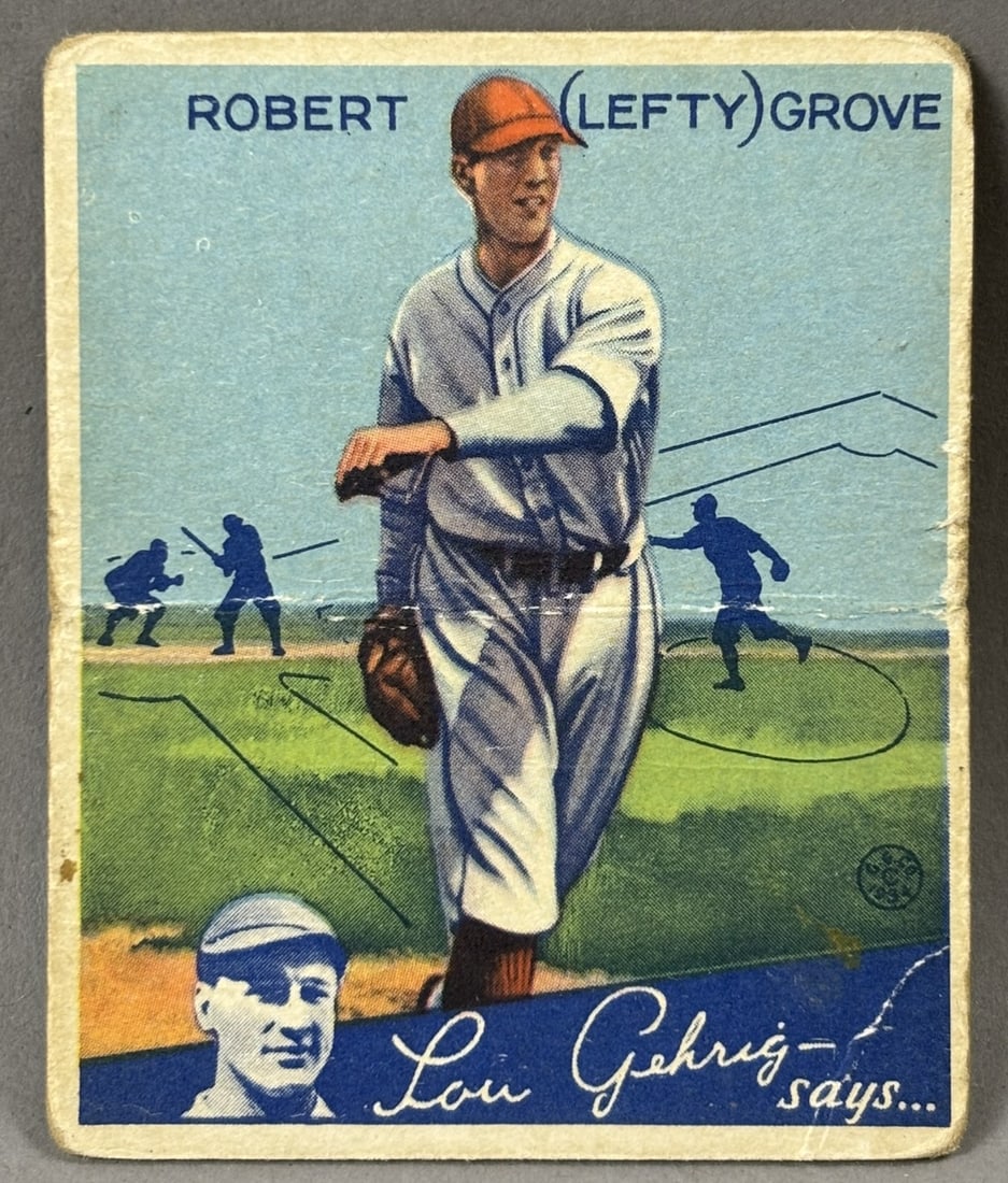 1934 Goudey #19 Lefty Grove VG Ungraded Photos - SGC Submission 12.18.25: SGC Submission 12.18.25 - Waiting On Grading PLEASE NOTE WE OFFER IN HOUSE SHIPPING & HAVE BIDDING AVAILABLE ON OUR OWN WEBSITE! If you win on LIVE AUCTIONEERS, please click "SELF ARRANGED SHIPPING" w