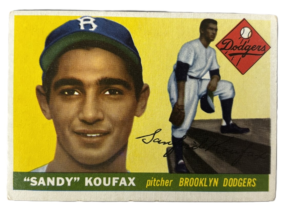 1955 Topps Sandy Koufax RC #123 - VG+ SGC Submission 12.18.25: SGC Submission 12.18.25 - Waiting On Grading Lots 218 through 219K came from the same partial 1955 Topps Set, was only missing Willie Mays & Ernie Banks. The SGC Cards will get updated as soon as they
