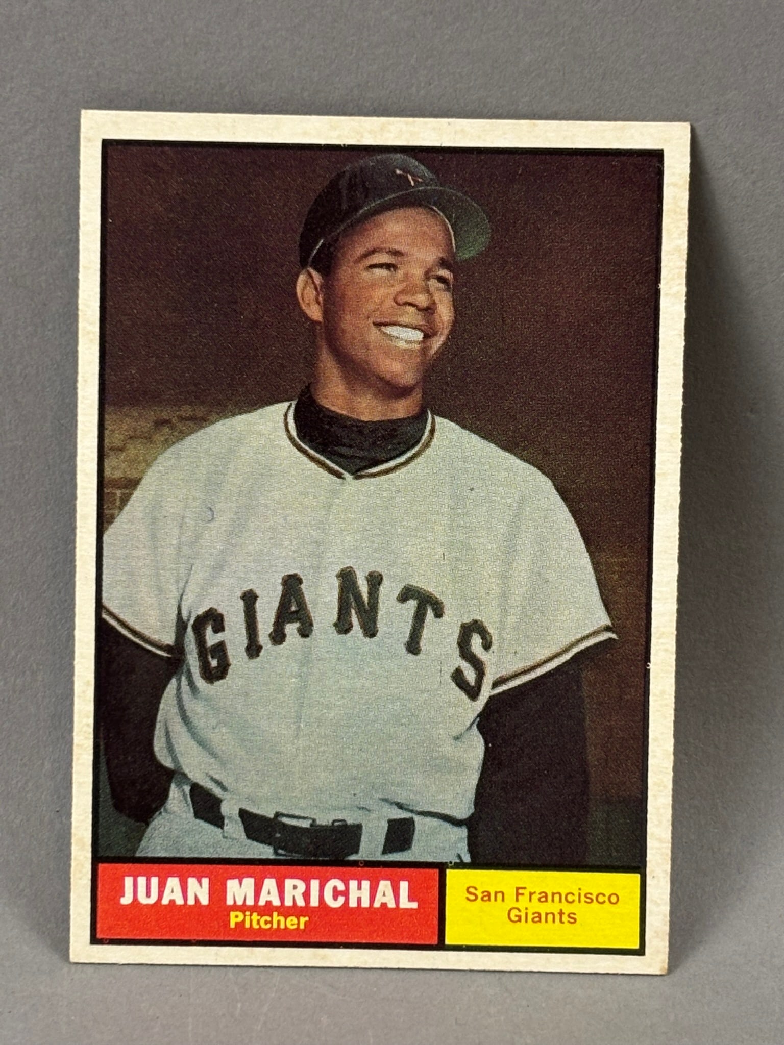 1961 Topps Juan Marichal RC #417 Baseball Card - AT SGC: SGC Submission 12.18.25 - Waiting On Grading PLEASE NOTE WE OFFER IN HOUSE SHIPPING & HAVE BIDDING AVAILABLE ON OUR OWN WEBSITE! If you win on LIVE AUCTIONEERS, please click "SELF ARRANGED SHIPPING" w
