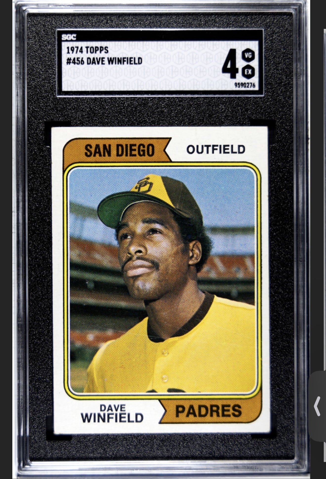 1974 Topps Dave Winfield RC #456 SGC 4 VG-EX  (1 of 2)