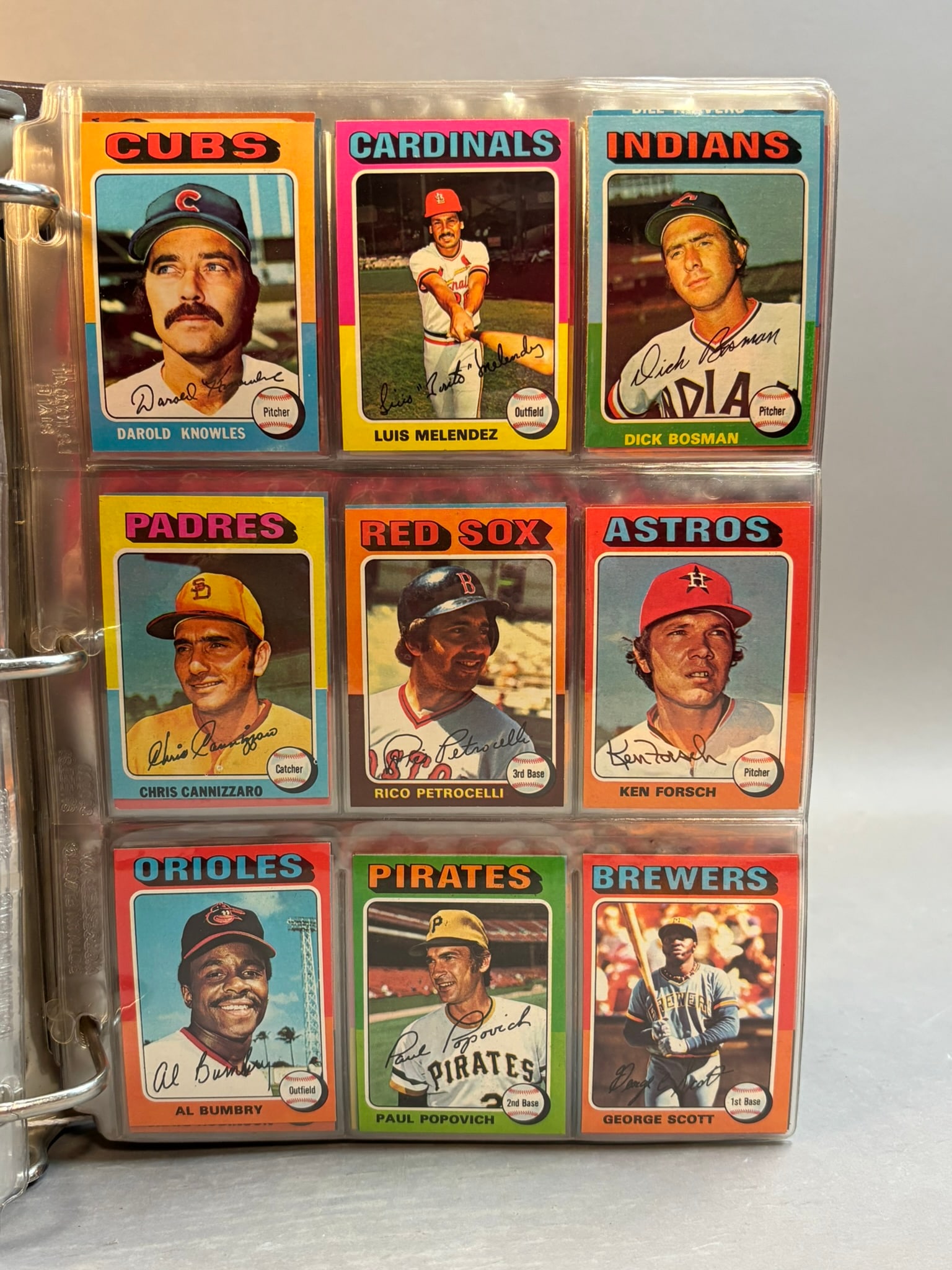 1975 Topps Mini Partial Baseball Card Set Missing 24 Cards - 16