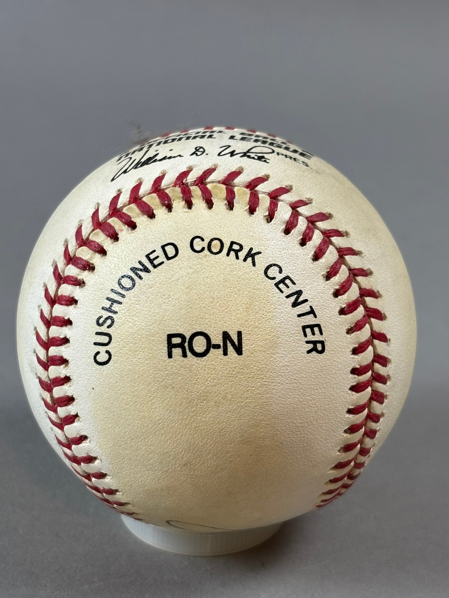 Enos Slaughter Single Signed Rawlings ONL Baseball HOF - 2