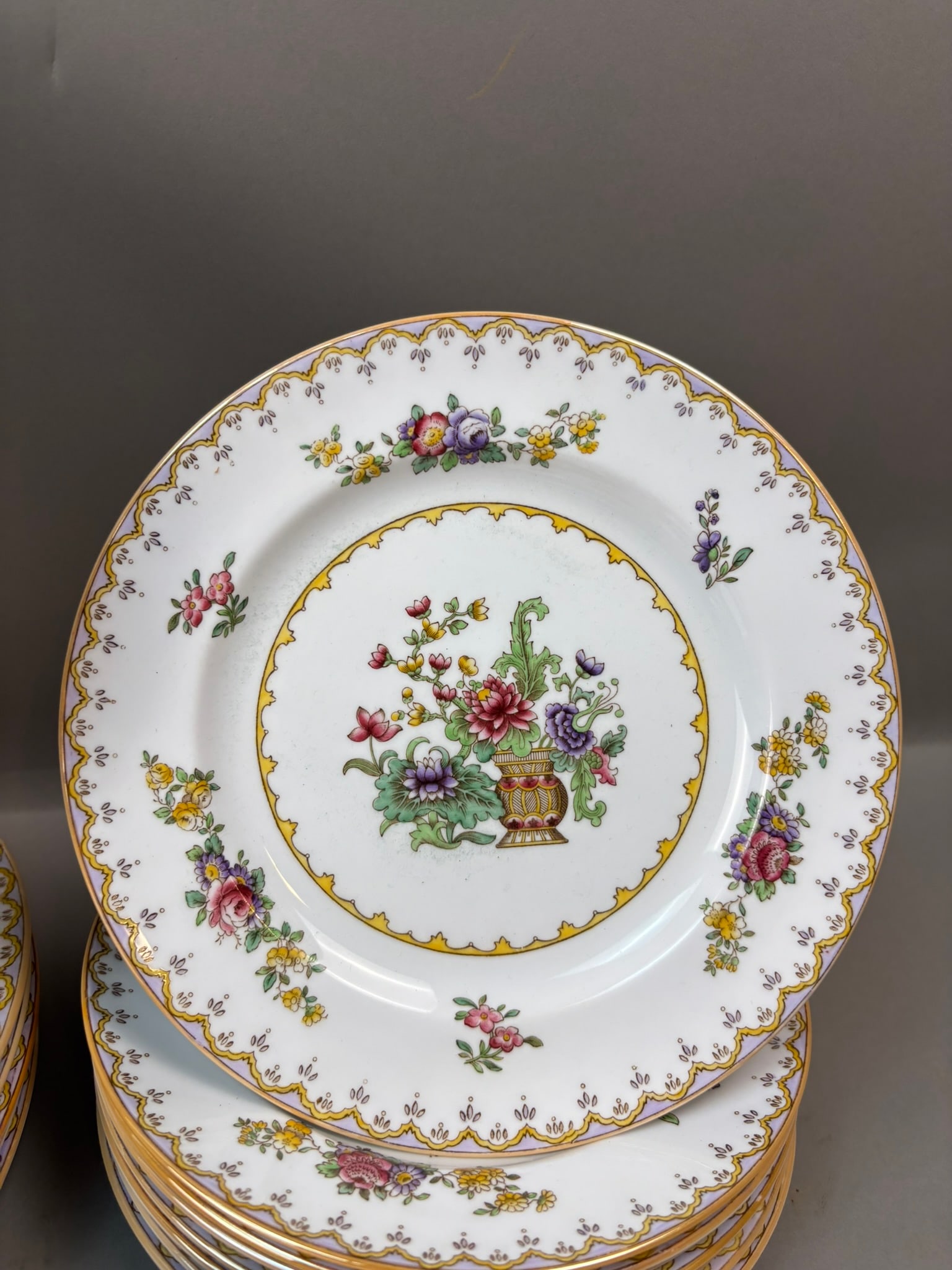 33pc Spode Peplow Bone China Dinner Set England c1923 - 5