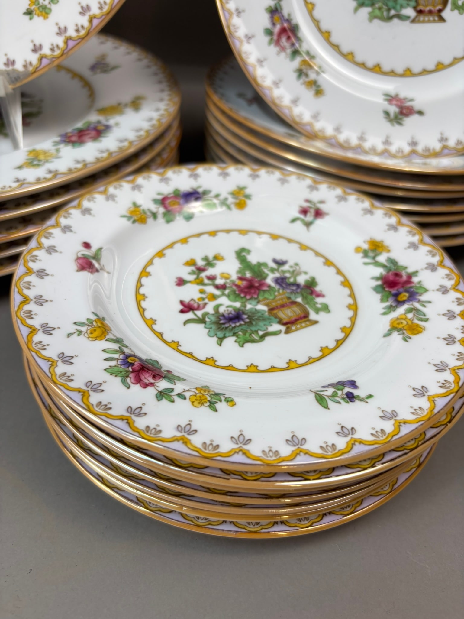 33pc Spode Peplow Bone China Dinner Set England c1923 - 6