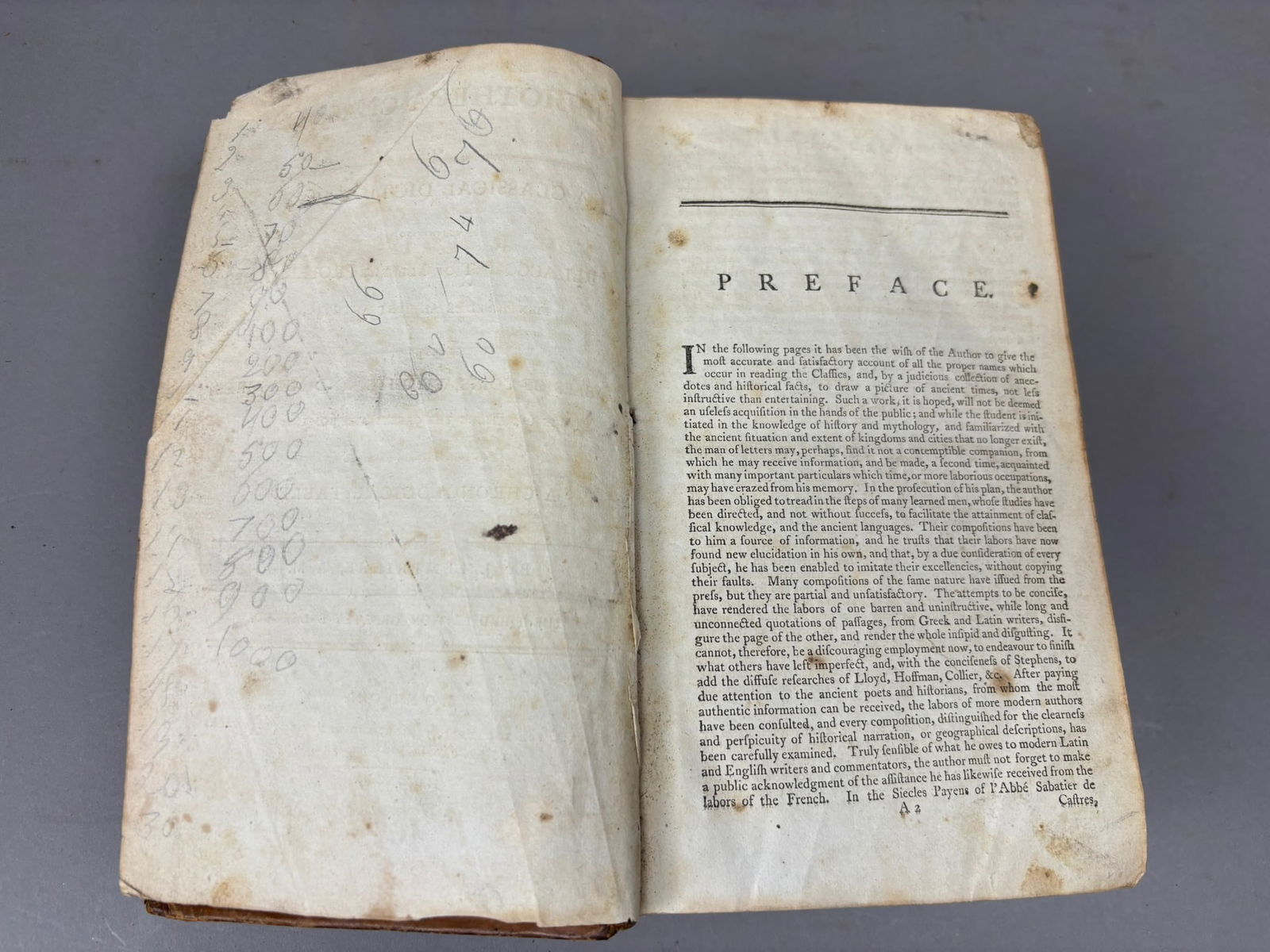 1797 Lempriere Bibliotheca Classica Classical Dictionary Leather Bound - 10