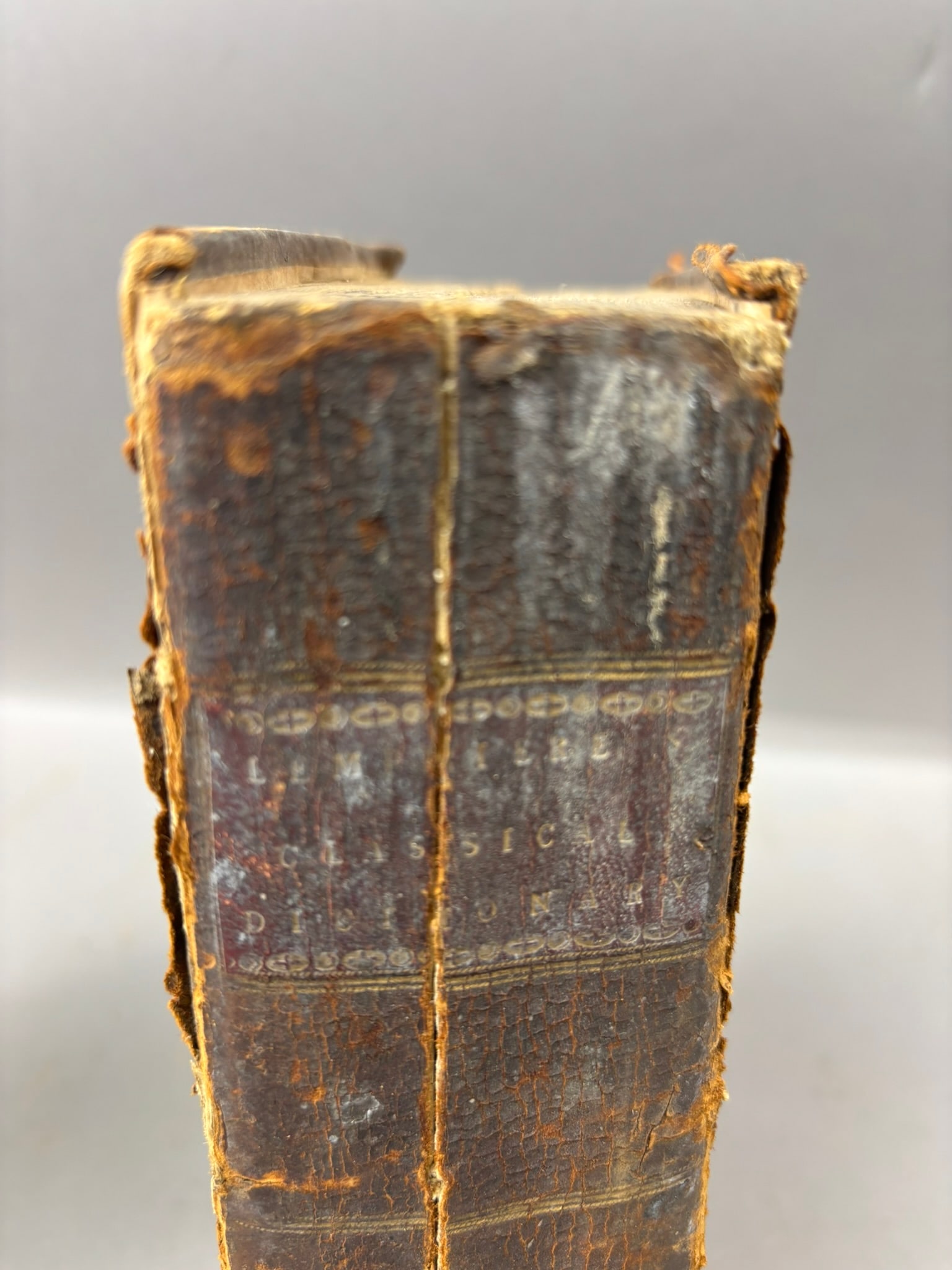 1797 Lempriere Bibliotheca Classica Classical Dictionary Leather Bound - 2