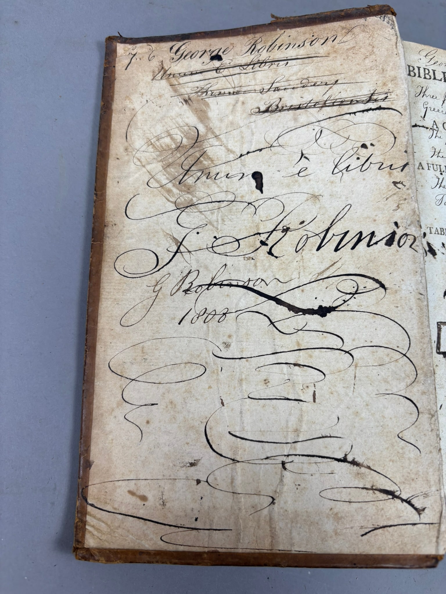 1797 Lempriere Bibliotheca Classica Classical Dictionary Leather Bound - 8