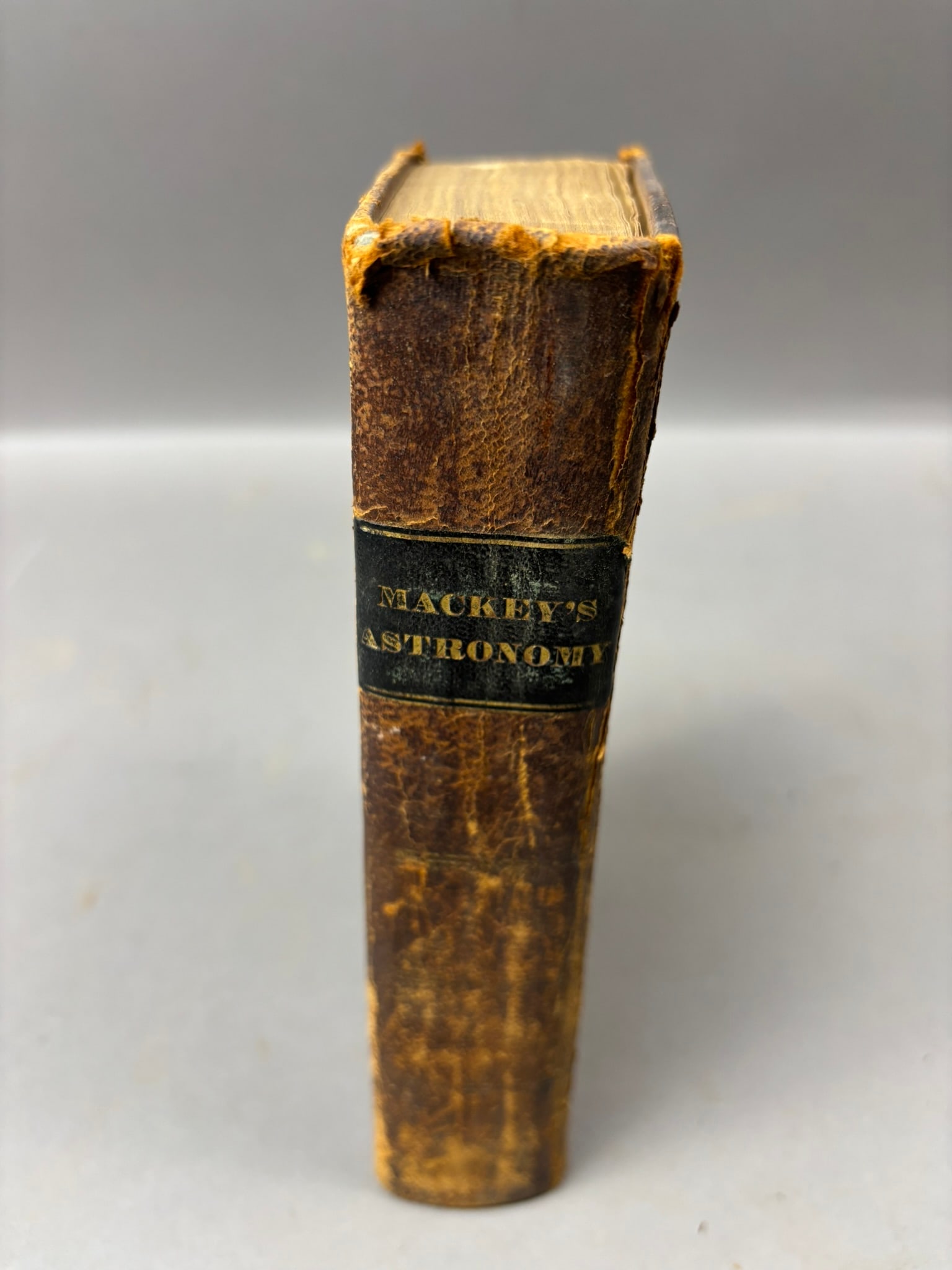 1824 Mackey’s Astronomy Mythological of the Ancients Book Rare: Antique early 19th-century volume titled The Mythological Astronomy of the Ancients Demonstrated, by Restoring to their Fables & Symbols their Original Meanings by Sampson Arnold Mackey, published in