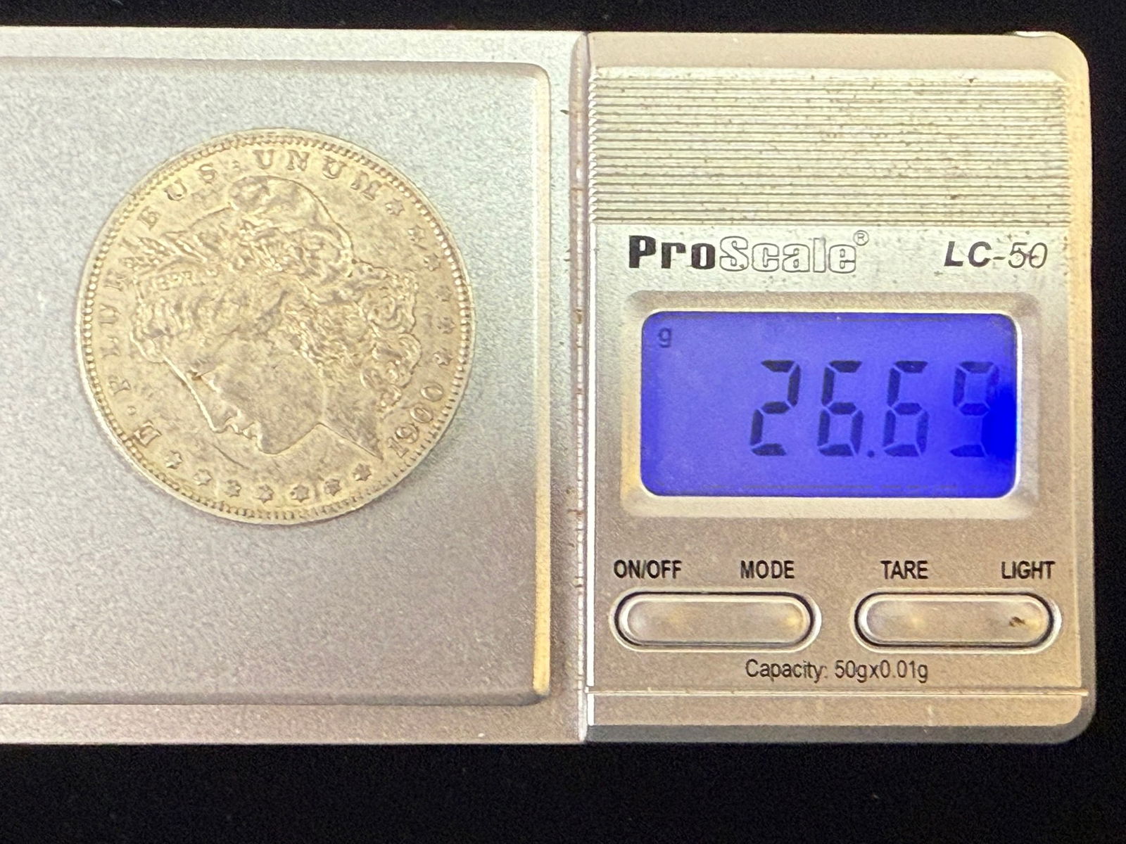 Two 1900 Morgan Silver Dollars Circulated Pair - 6