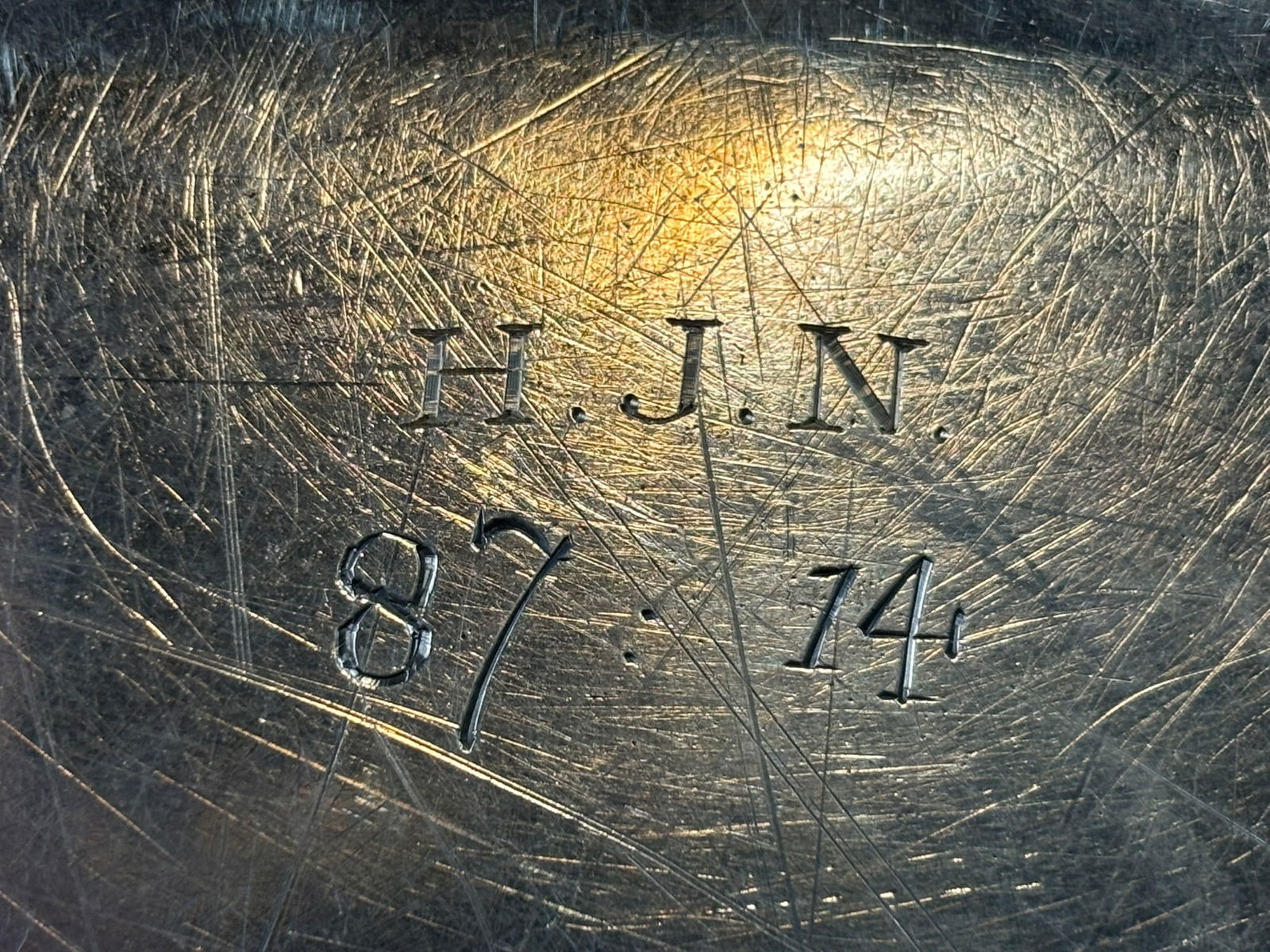 1789 Irish George III Sterling Silver Presentation Tray by Thomas Jones 2670 Grams - 15