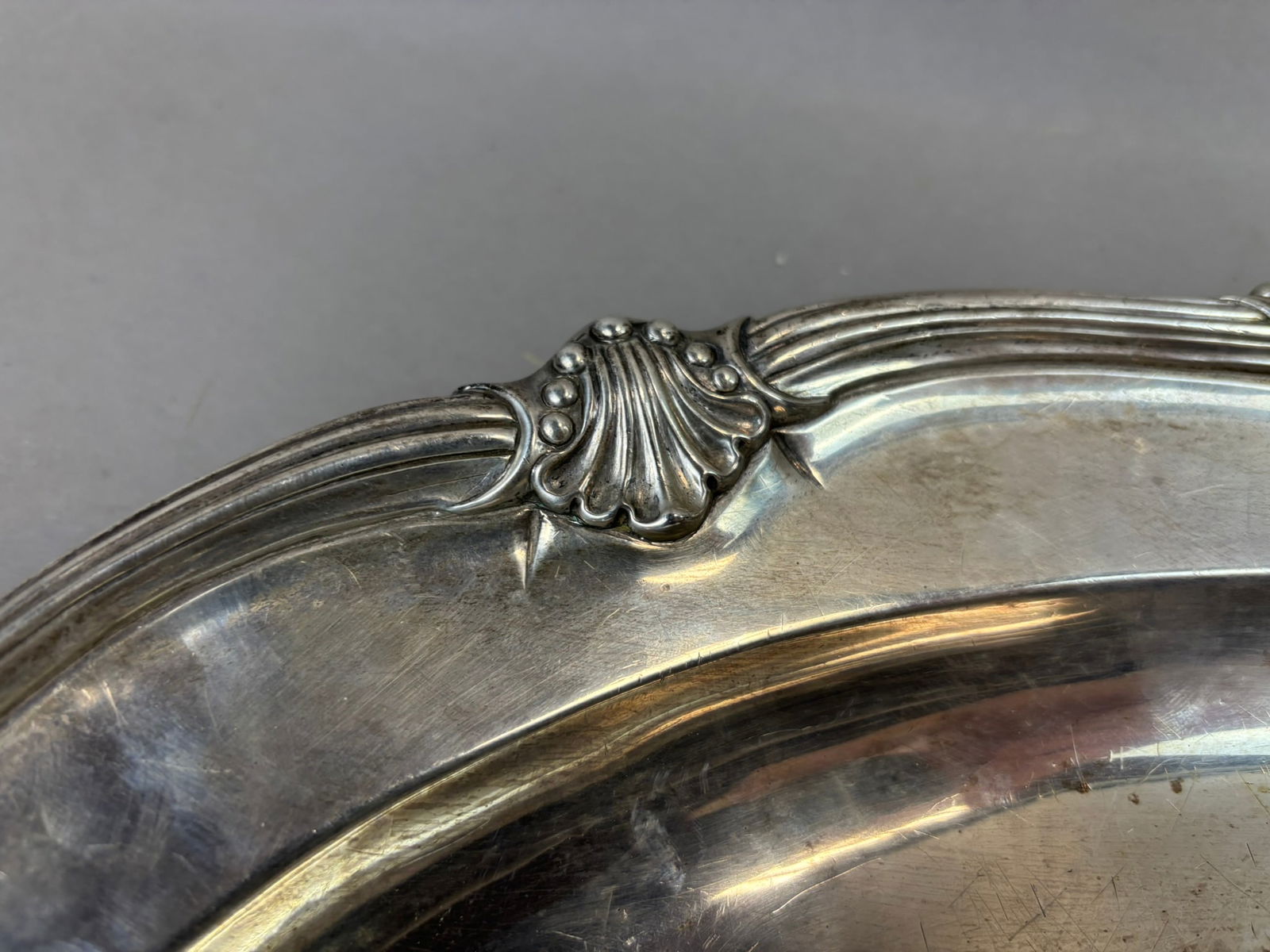 1789 Irish George III Sterling Silver Presentation Tray by Thomas Jones 2670 Grams - 3