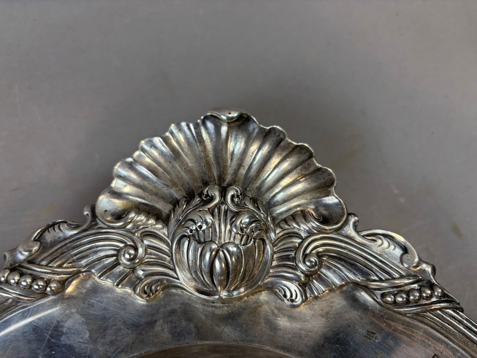 1789 Irish George III Sterling Silver Presentation Tray by Thomas Jones 2670 Grams - 6