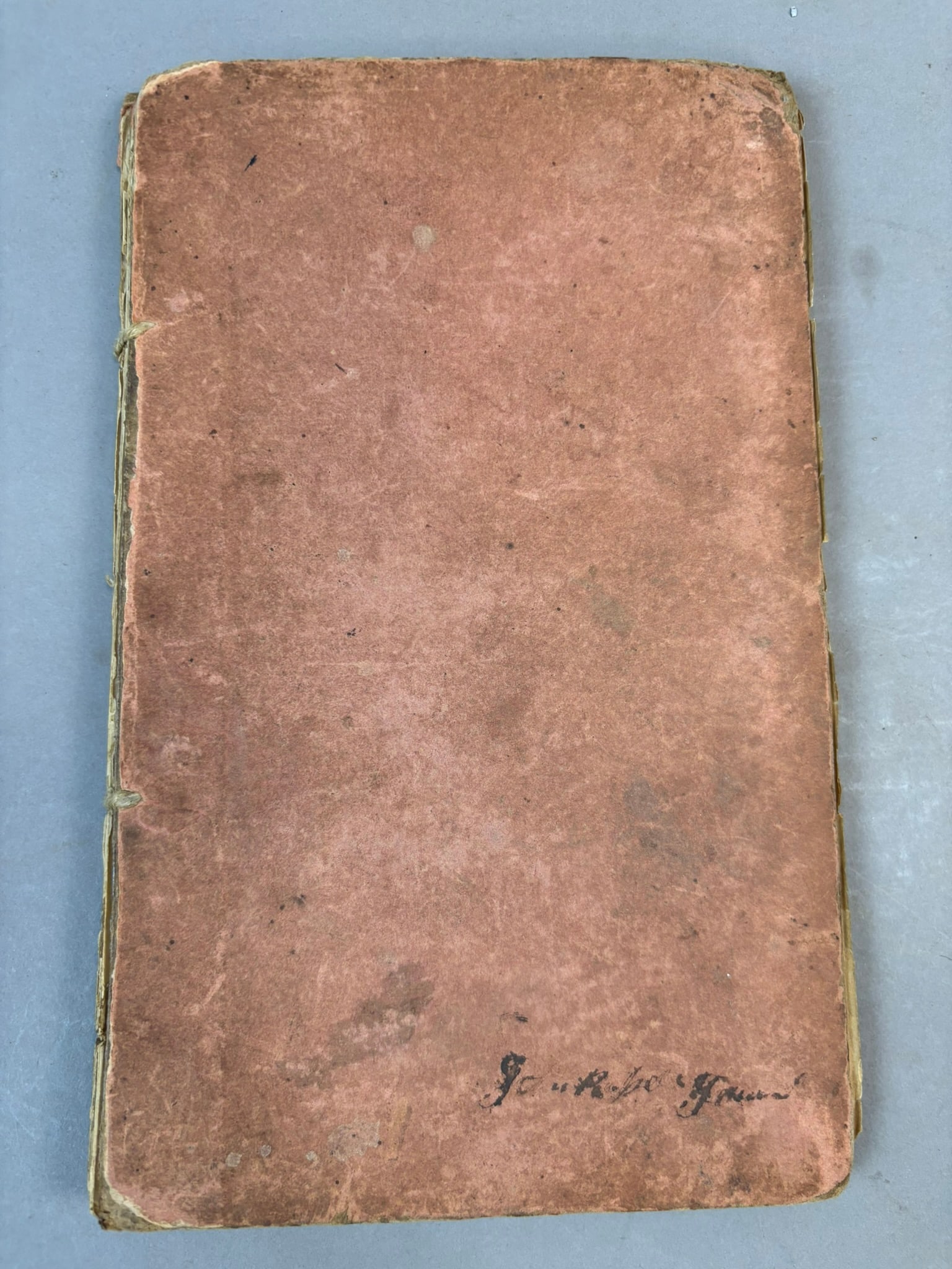 Early 19th C Poetry Book “Fragments” Hudson NY Robinson Family: Early 19th century printed poetry volume titled Fragments, measuring approximately 9 x 5.5 x .25 inches, bound in original plain paper boards with exposed sewn binding. The book contains a collection