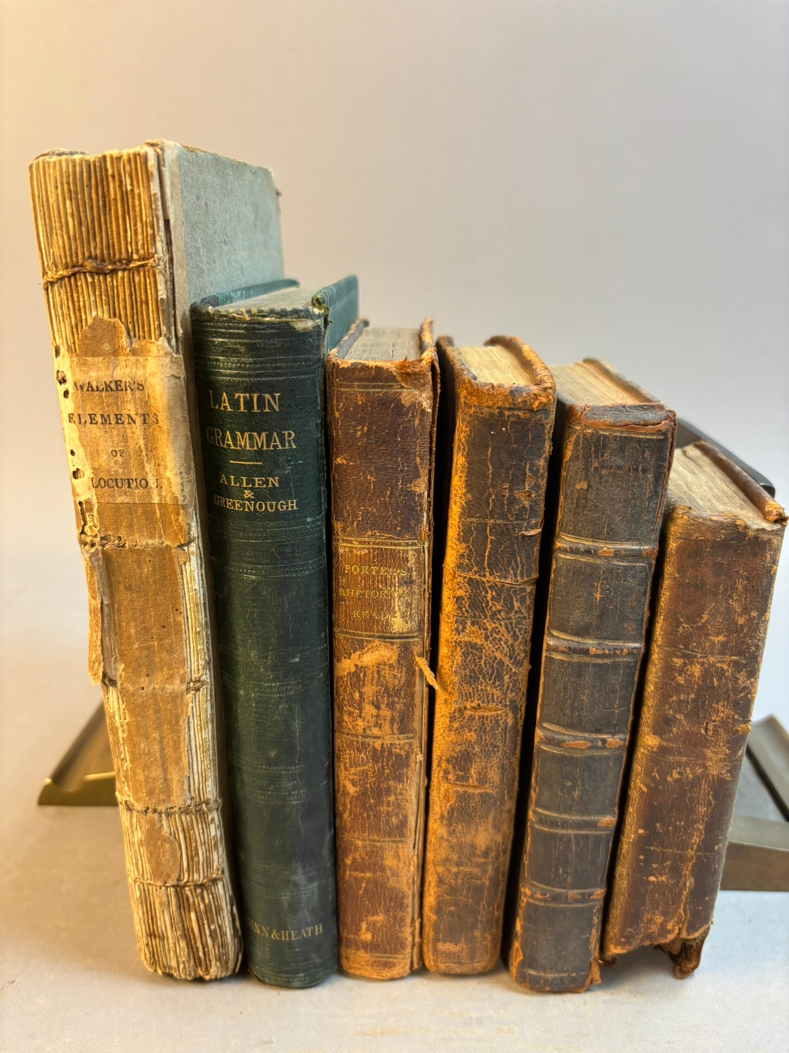 Antique 1765–1878 School Books Latin Grammar Elocution English Reader Lot (1 of 19)