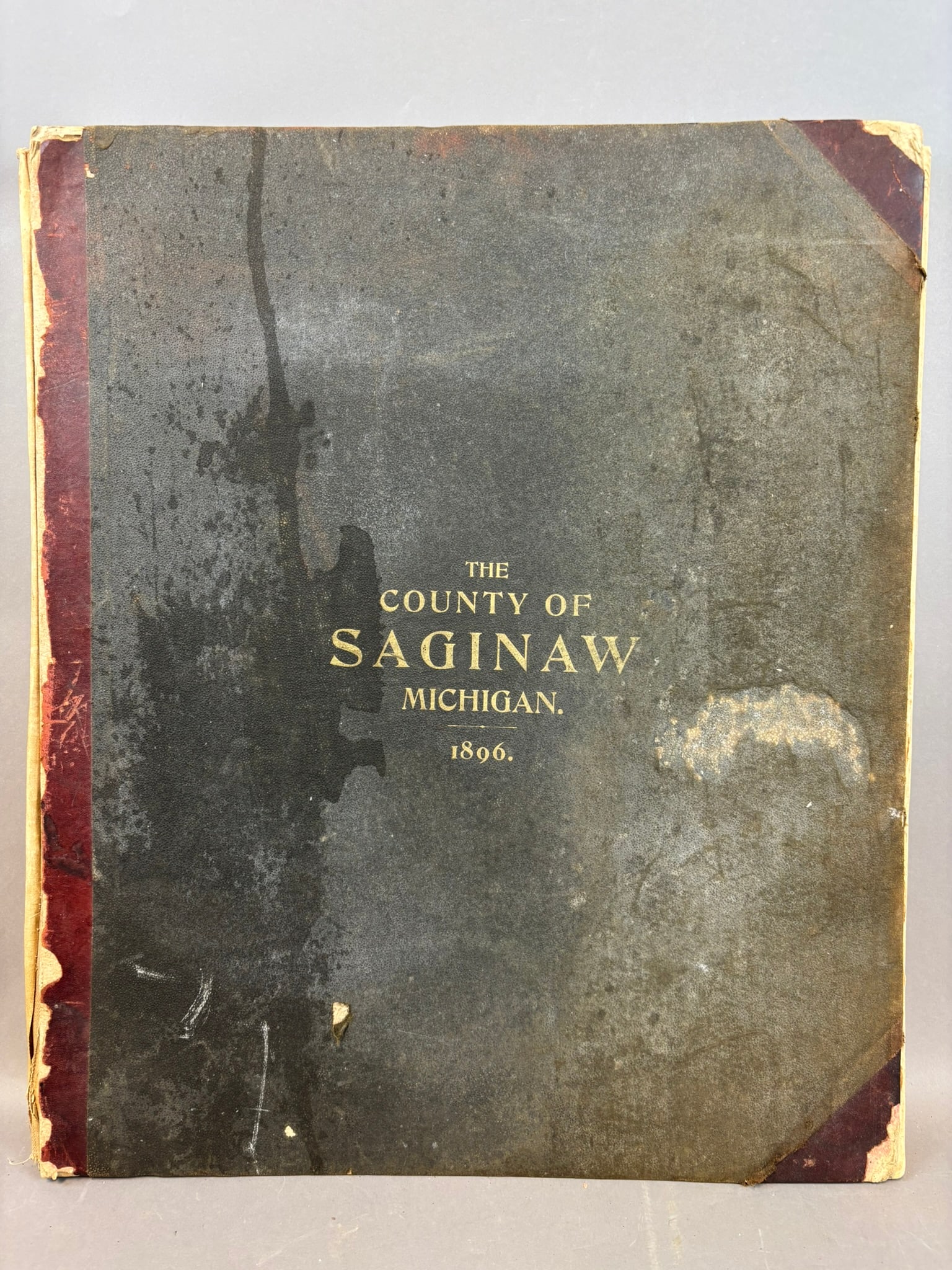 1896 Atlas of Saginaw County Michigan Imperial Publishing Co Maps: 1896 atlas titled The County of Saginaw, Michigan: Topography, History, Art Folio compiled and published by Imperial Publishing Company, Topographers, Engravers and Publishers, Saginaw, Michigan. Larg