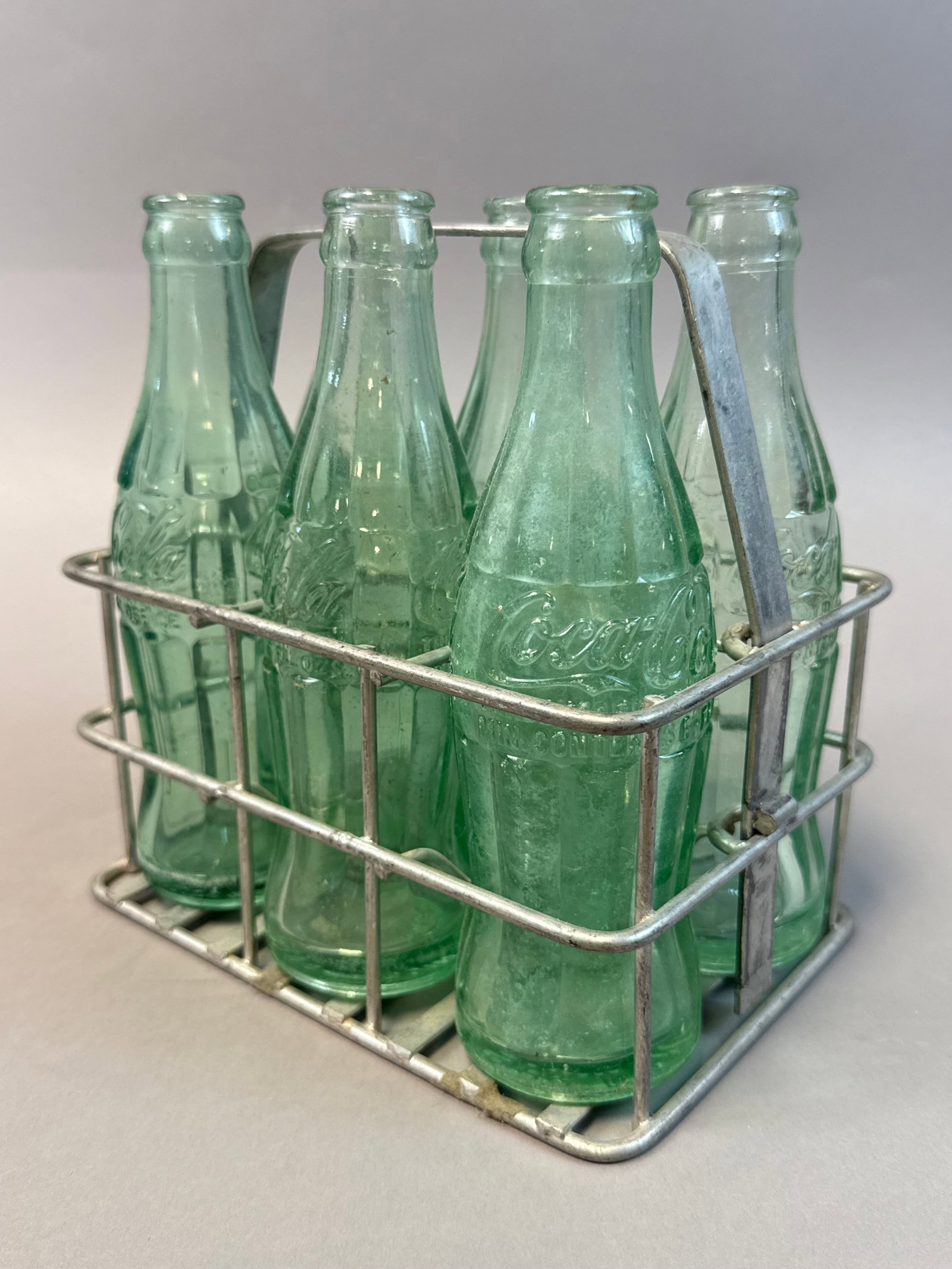 Oklahoma Bottling Co. Coca Cola 6 Pack Metal Bottle Carrier Scarce (1 of 10)