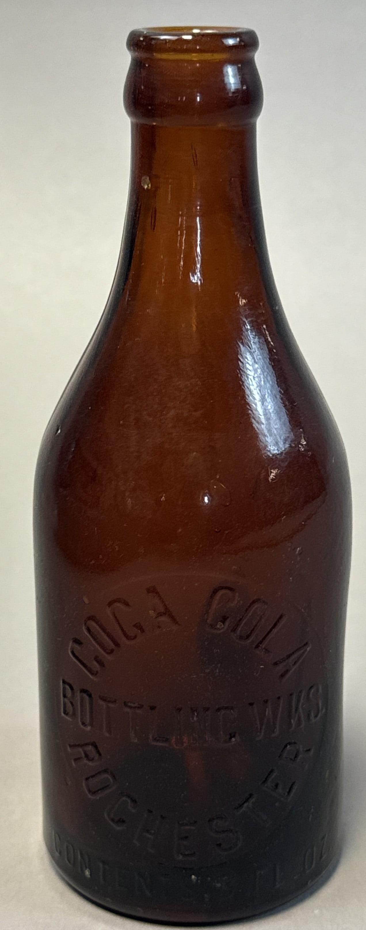 Amber Coca-Cola 8 oz Bottle Rochester NY Coca-Cola Bottling Works (1 of 7)