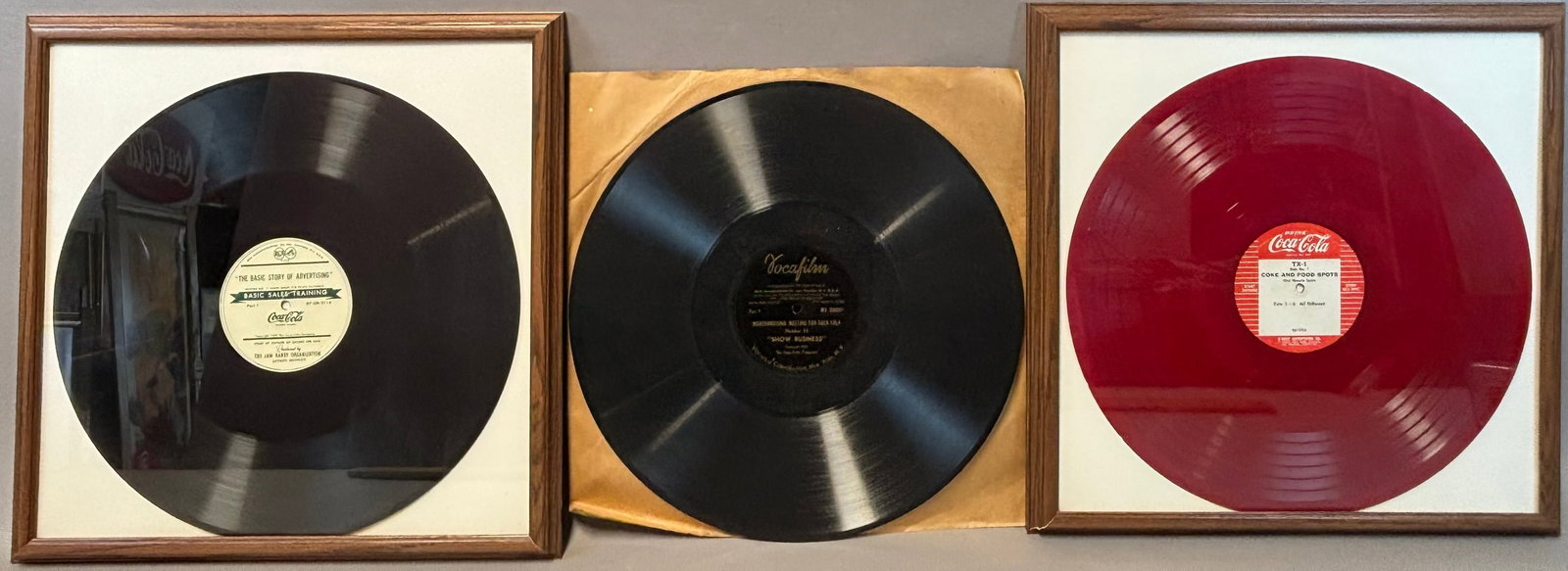 Lot 3 Drink Coca Cola Original Coke & Food Spots 33 1/3 RPM Records: See all photos