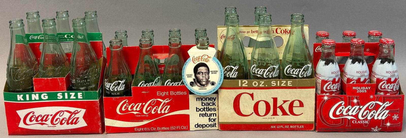 Lot 4 Coca Cola 6 & 8 Pack Original Cardboard Carriers King Size: See all photos