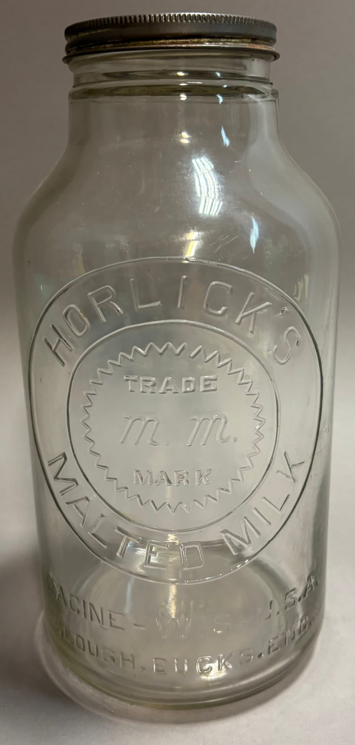 Horlick's Malted Milk Original Embossed 11" Tall Soda Fountain Display: See all photos