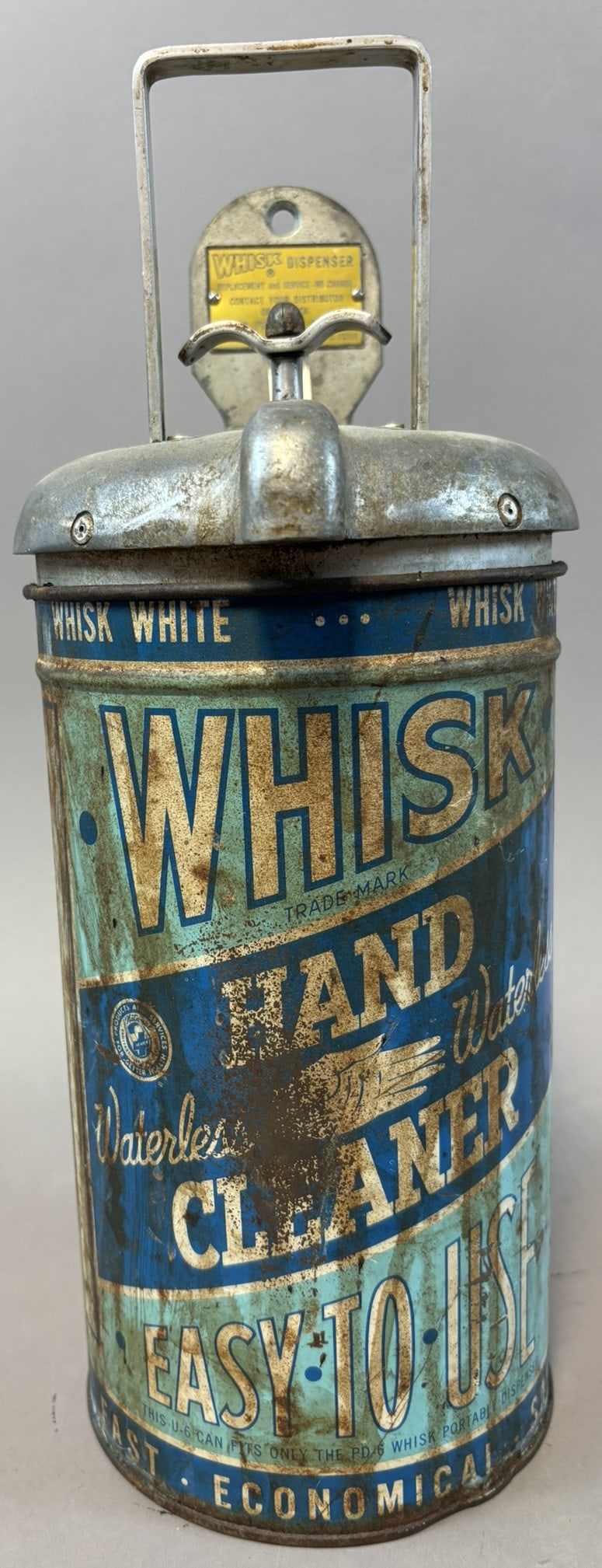 Whisk Hand Cleaner Easy To Use Waterless Water Gas Station Bathroom Dispenser: 14" tall x 5.25" x 7"