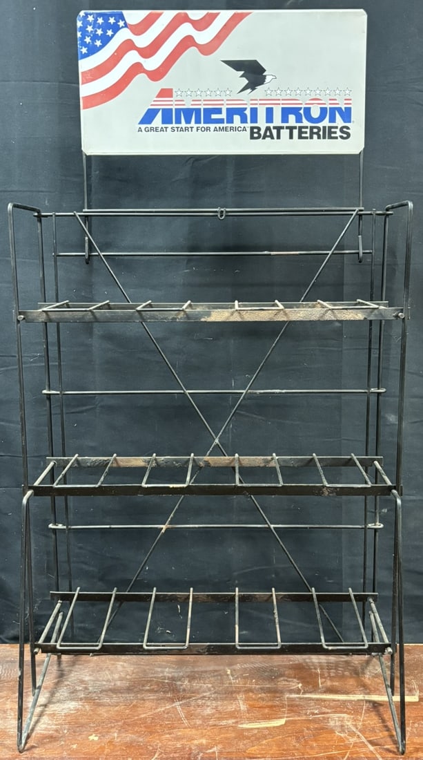 Ameritron Batteries Original 70s Service Station Store Battery Display Rack (1 of 6)
