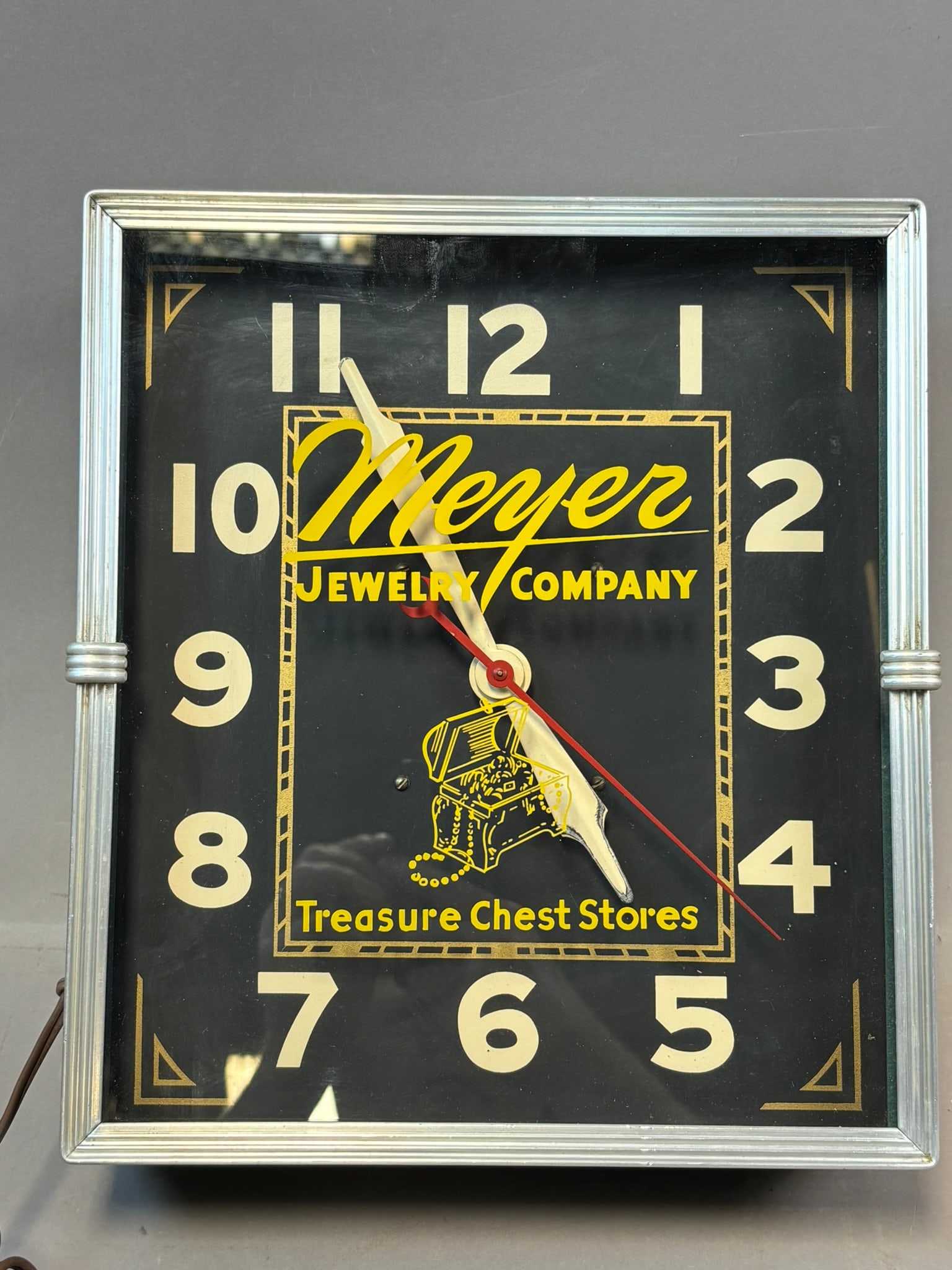 Meyer Jewelry Company Orignal Electric Advertising Clock by Lackner (1 of 19)