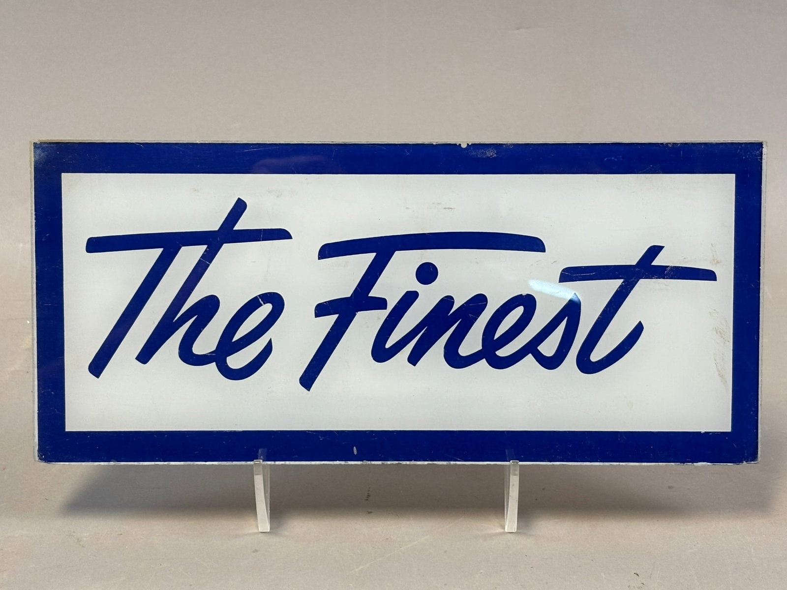 The Finest Original Gas Pump Advertising Face Plate Glass Signs: 10.5" x 4.75"