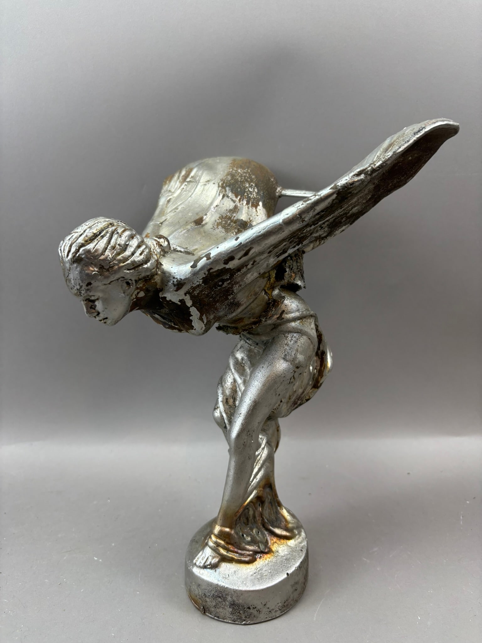 Original Antique Rolls Royce 12" Unfinished Trophy Topper Ca. 1920s (1 of 13)