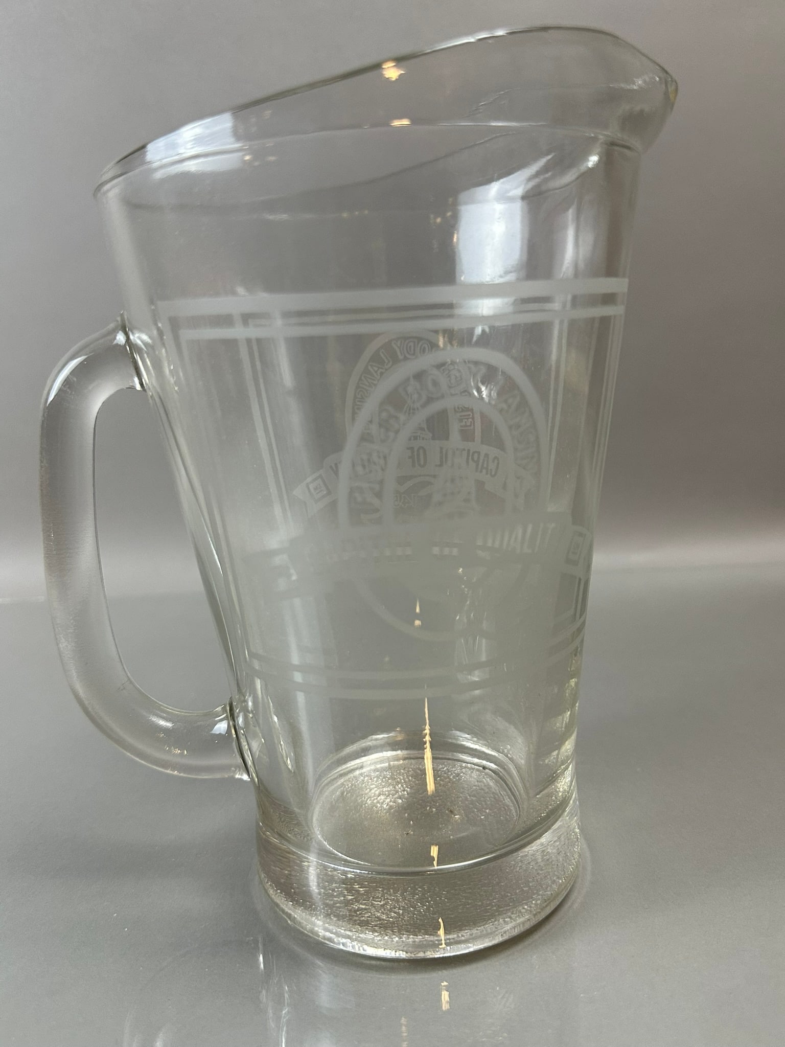 Fisher Body Lansing Michigan Original 1960s 1 Gallon Glass Pitcher Drink Pourer (1 of 12)