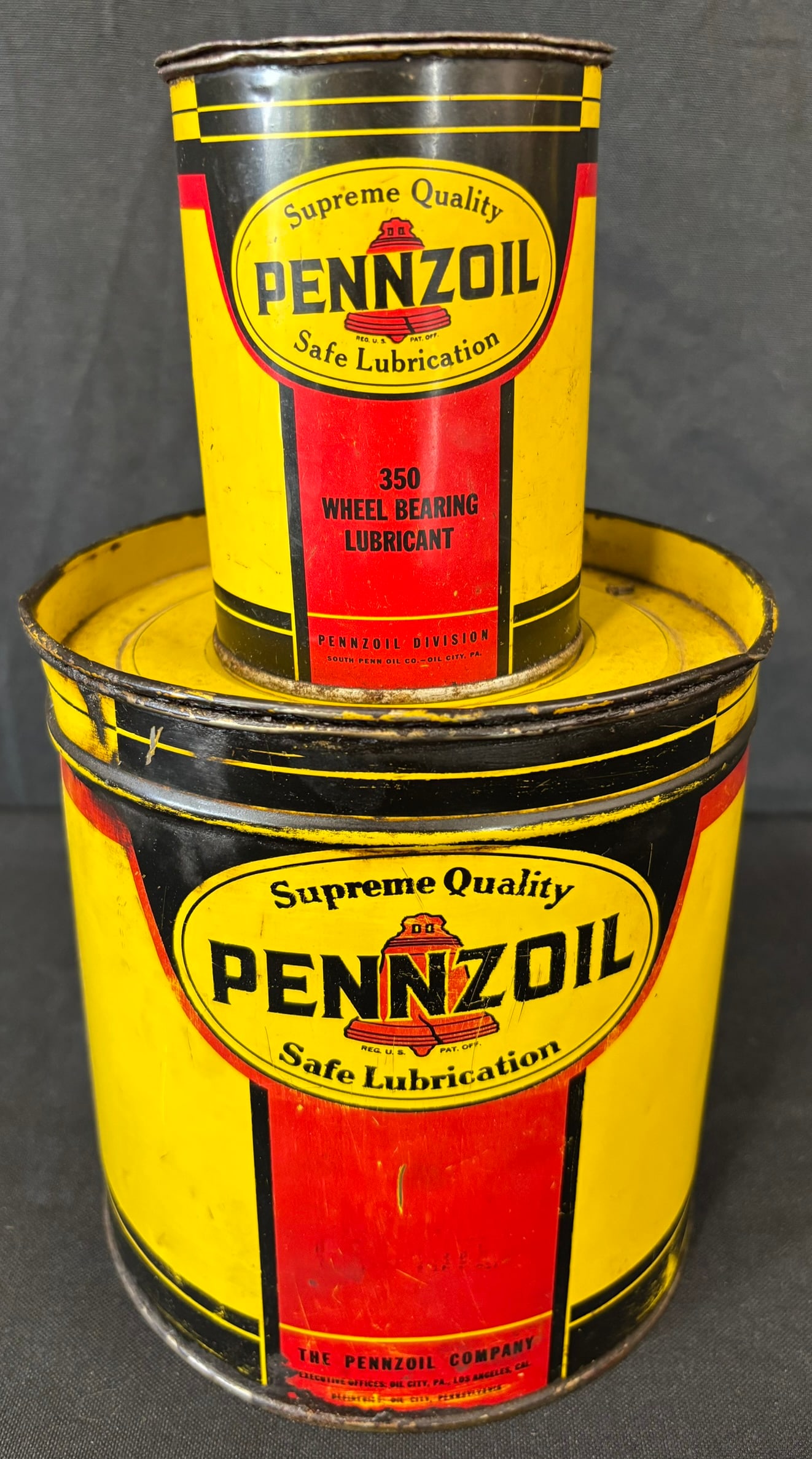 Pair Pennzoil 1 5 Lb Metal Grease 350 Wheel Bearing Can (1 of 5)