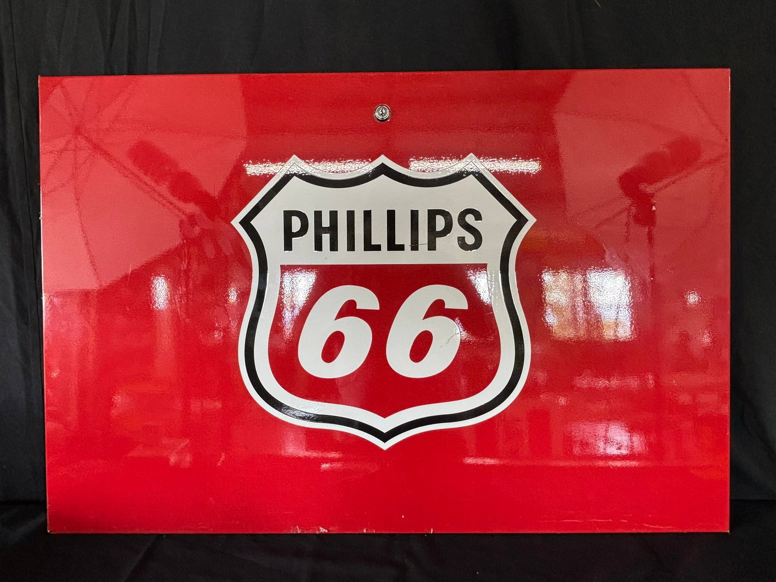Phillips 66 Painted Metal Gas Pump Advertising Panel Sign: 36" x 24"
