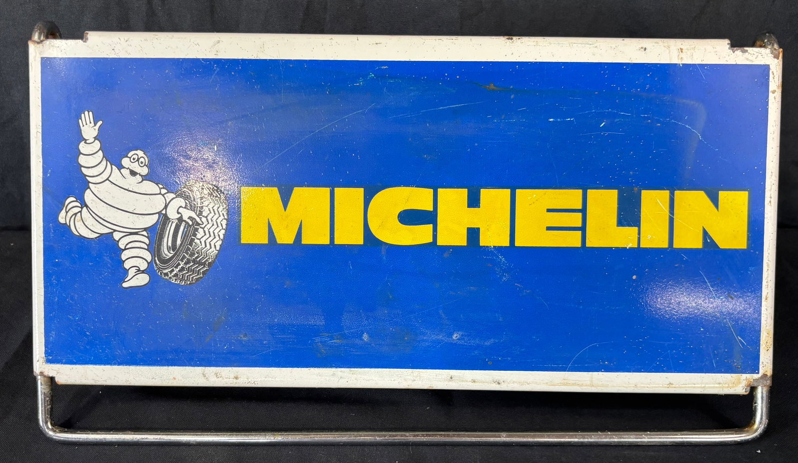 Michelin Painted Metal Advertising Store Display Tire Rack: 19" x 10"