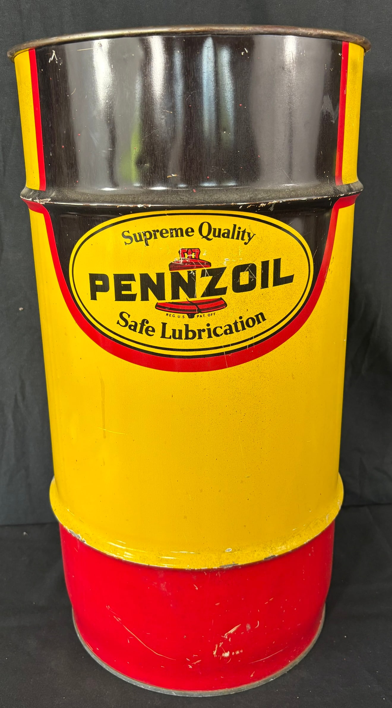 Pennzoil Safe Lubrication 27" Tall 75LB Metal Grease Can (1 of 7)