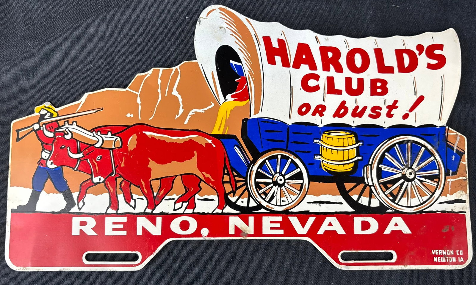 Harold's Club or Bust Reno Nevada SST License Plate Topper (1 of 7)