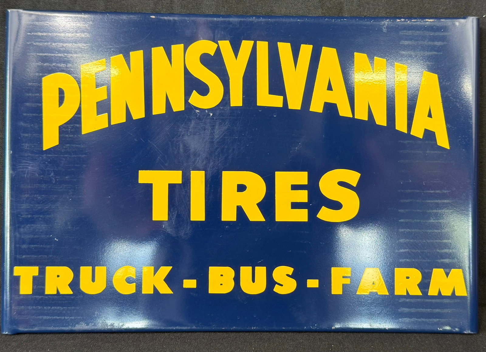 Pennsylvania Tires Truck Bus Farm SST Tire Display Sign: Roughly 13.5" x 9"