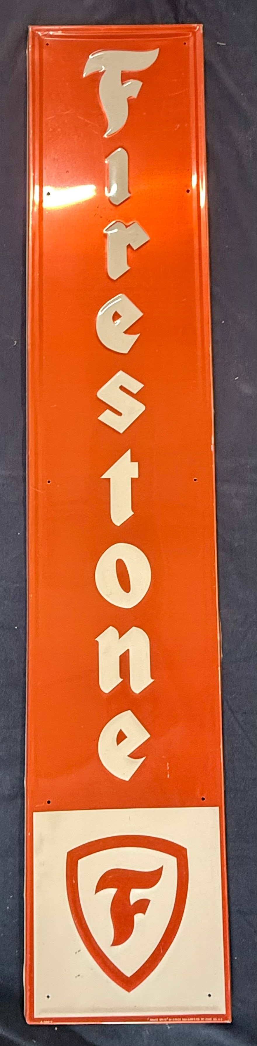 Firestone Embossed 6' Tires Vertical Advertising Sign (1 of 8)