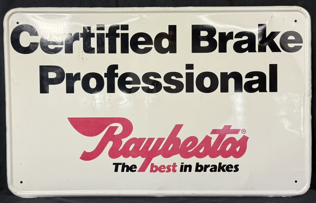 Raybestos Brakes Certified Brake Professional SST Tin Sign (1 of 9)