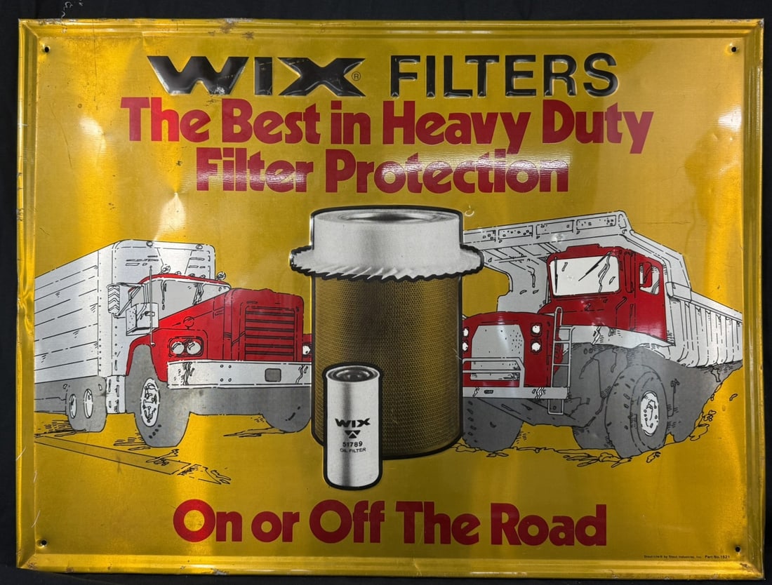 WIX Filters Embossed SST Self Framed On or Off The Road Sign (1 of 7)