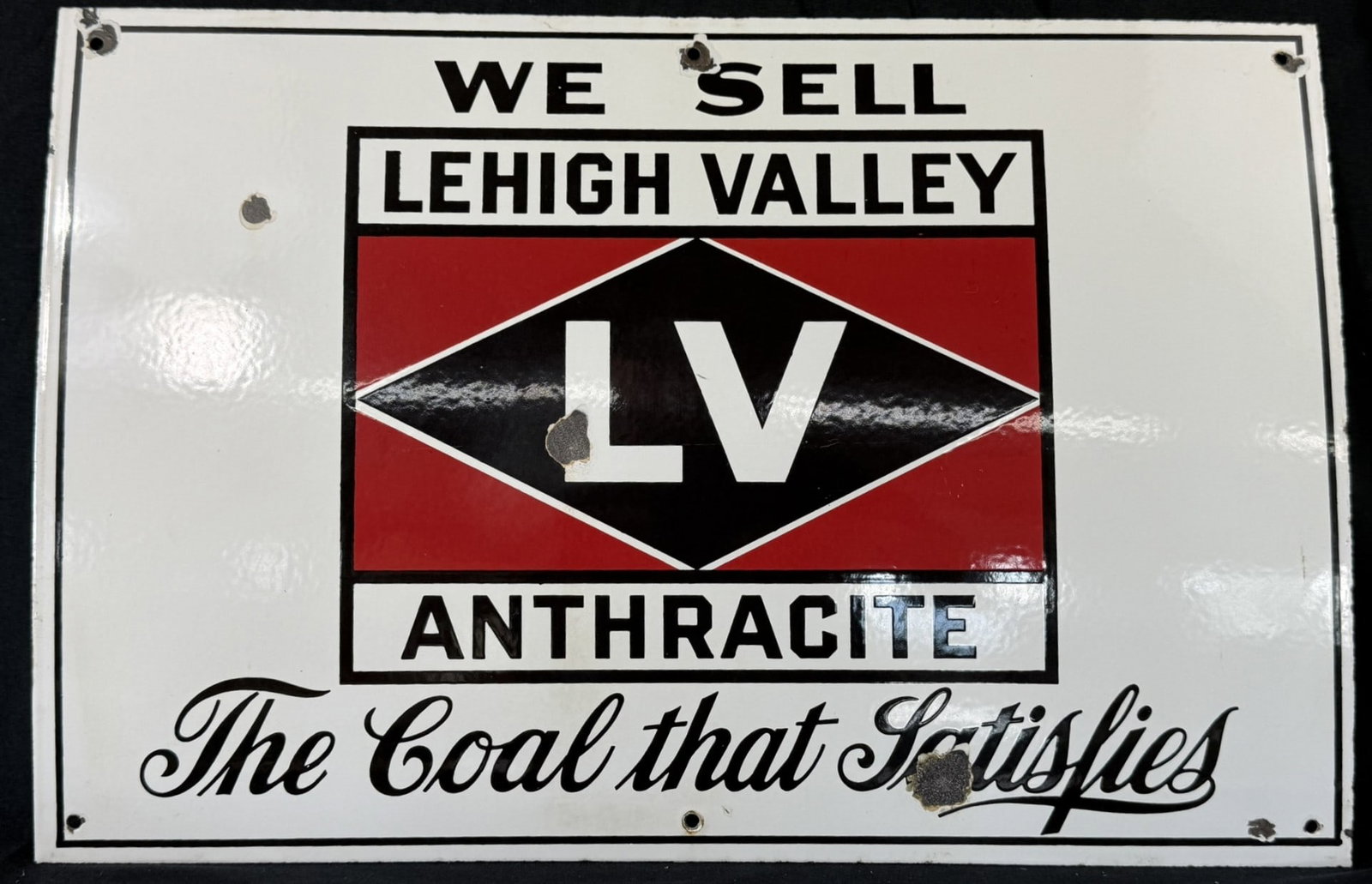 We Sell Lehigh Valley Anthracite SSP Porcelain Coal Sign (1 of 7)