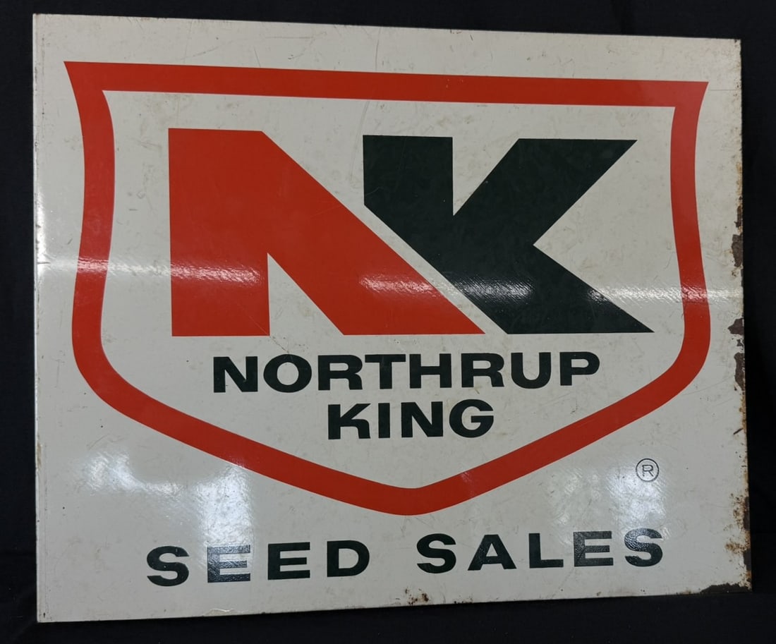 Northrup King Seed Sales DST Painted Metal Flange Farm Sign (1 of 8)