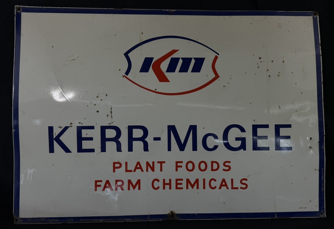 Kerr McGee Plant Food Farm Chemicals SST Farm Sign (1 of 8)