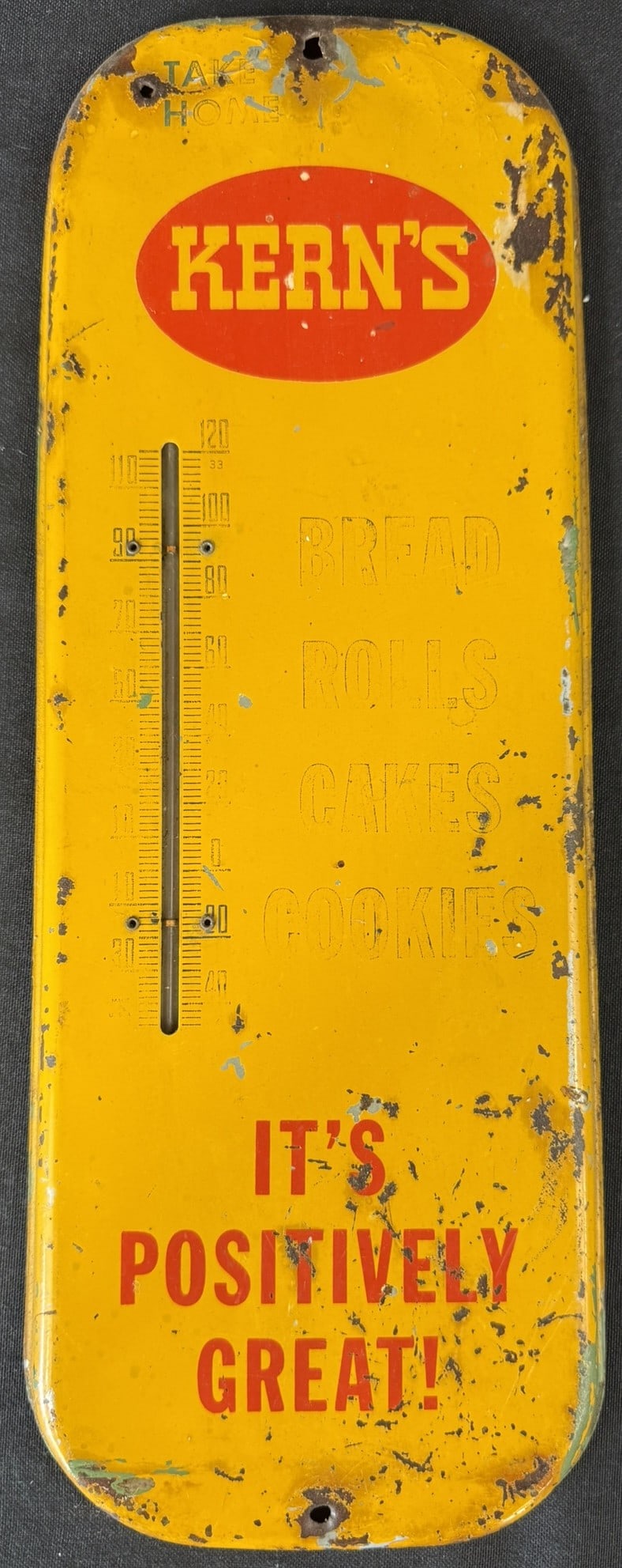 Kern's Positively Great SST Painted Metal Thermometer Sign (1 of 7)
