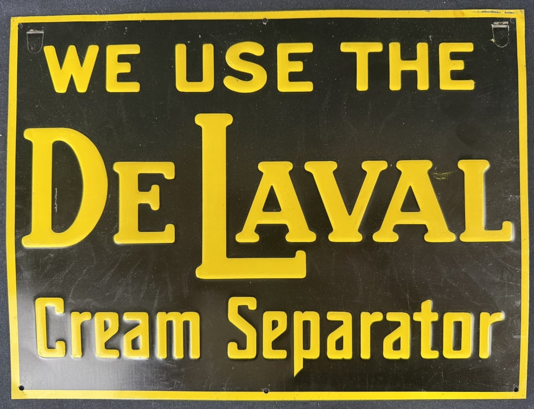 We Use The DeLaval Cream Separator SST Tin Embossed Sign (1 of 6)